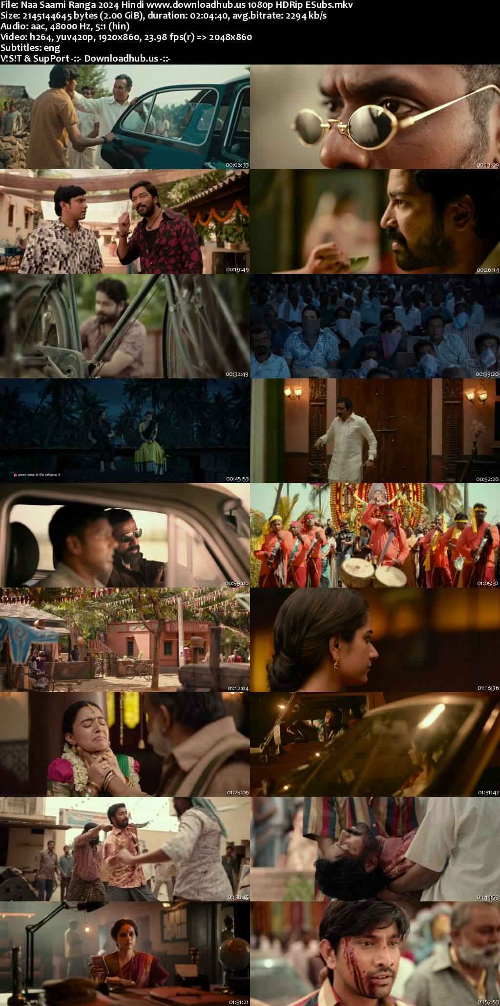 Naa Saami Ranga 2024 Hindi Movie DD5.1 4k 1080p 720p 480p HDRip ESubs x264 HEVC Naa Saami Ranga 2024 Hindi Movie DD5.1 4k 1080p 720p 480p HDRip ESubs x264 HEVC