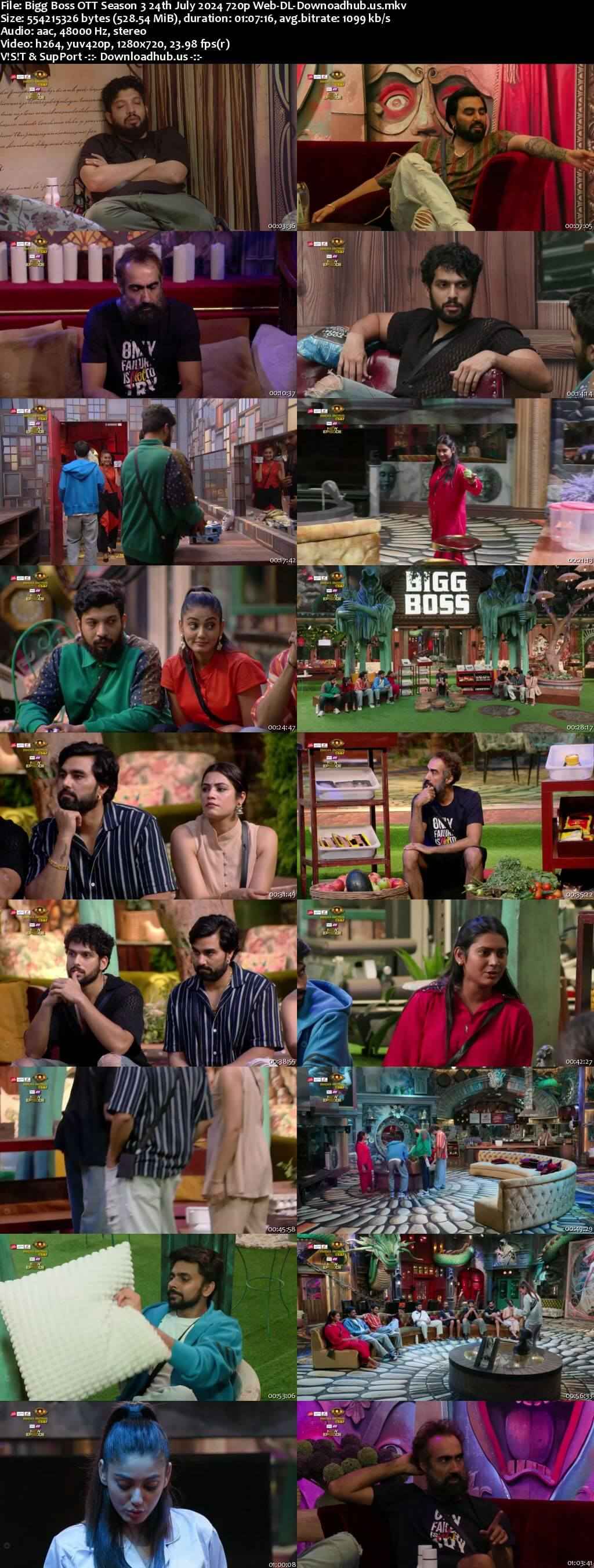Bigg Boss OTT Season 3 24 July 2024 Episode 34 Web-DL 720p 480p