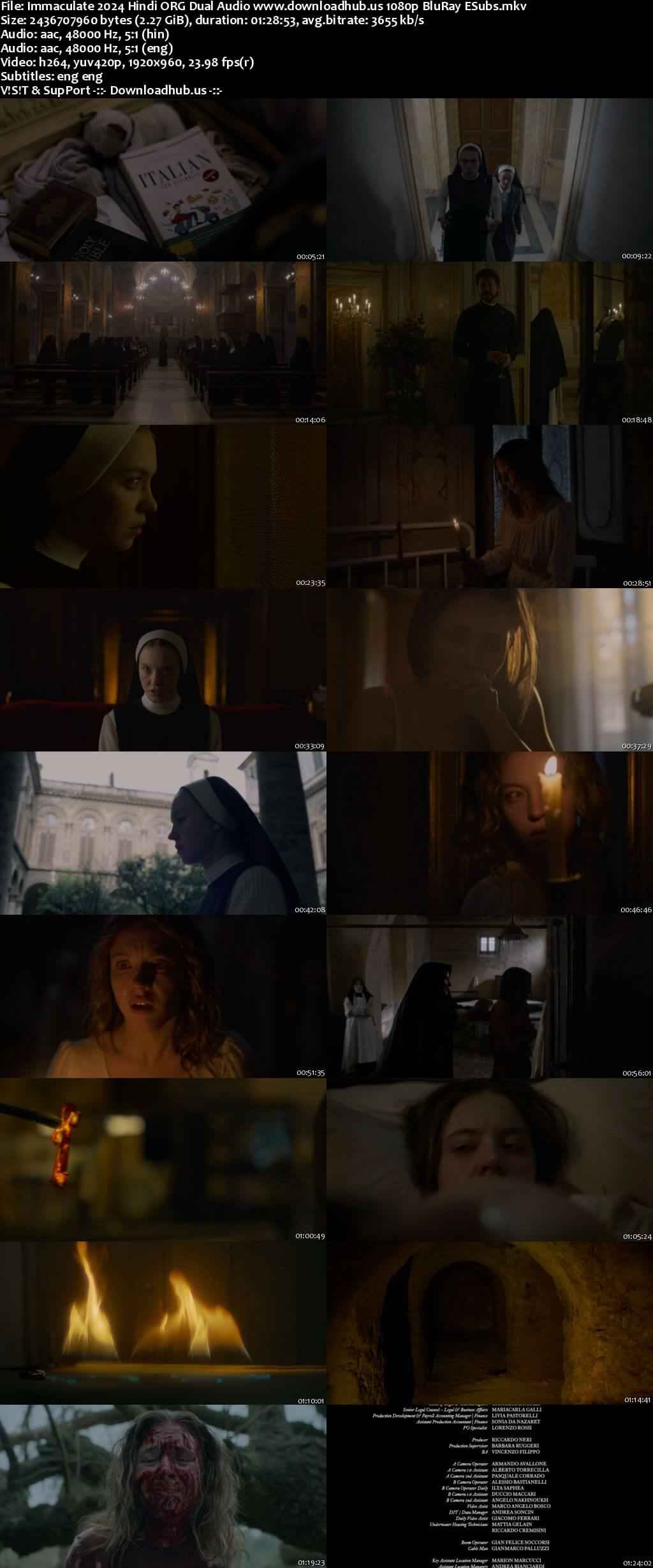 Immaculate 2024 Hindi ORG Dual Audio Movie DD5.1 4k 1080p 720p 480p BluRay ESubs x264 HEVC Immaculate 2024 Hindi ORG Dual Audio Movie DD5.1 4k 1080p 720p 480p BluRay ESubs x264 HEVC