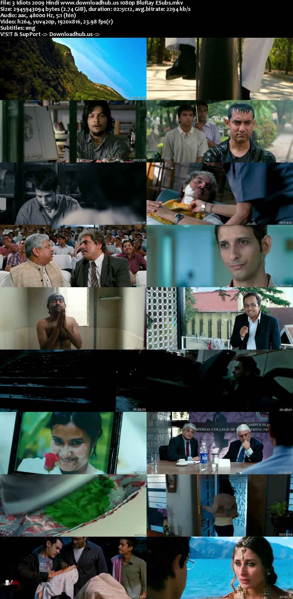 3 Idiots 2009 Hindi Movie DD5.1 1080p 720p 480p BluRay ESubs x264 HEVC 3 Idiots 2009 Hindi Movie DD5.1 1080p 720p 480p BluRay ESubs x264 HEVC