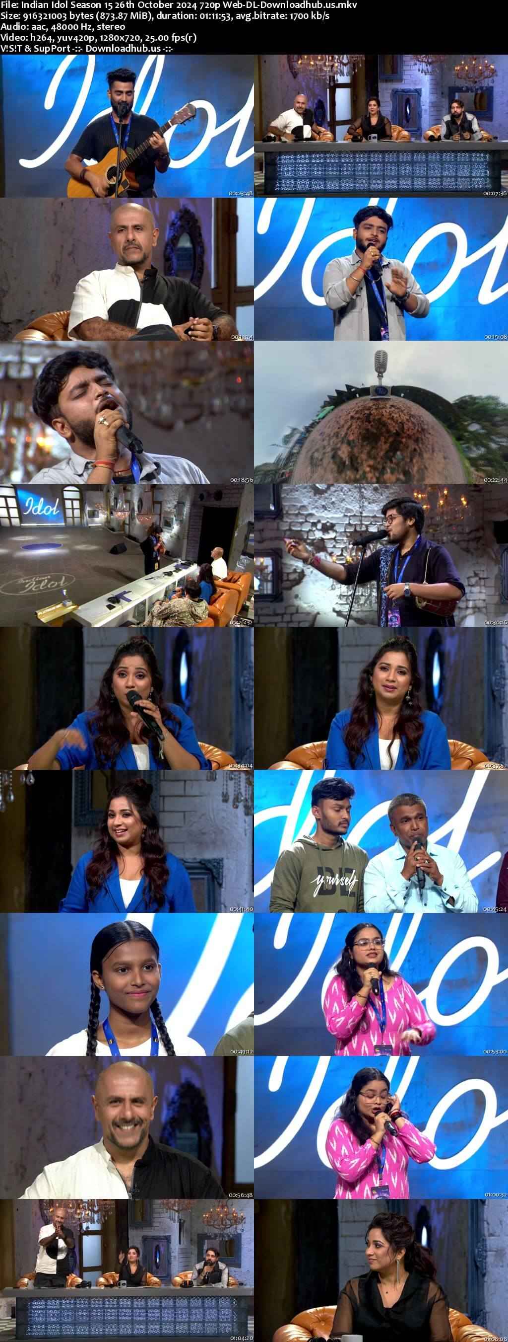 Indian Idol Season 15 26 October 2024 Episode 1 Web-DL 720p 480p Indian Idol Season 15 26 October 2024 Episode 1 Web-DL 720p 480p