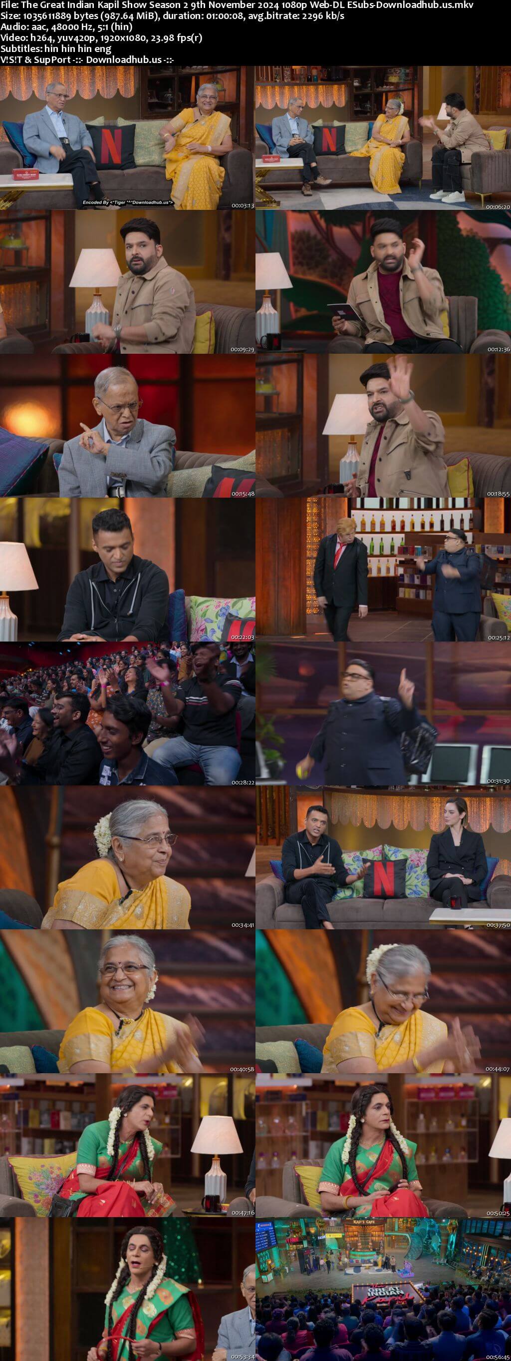 The Great Indian Kapil Show Season 2 9 November 2024 Episode 8 Web-DL 720p 480p