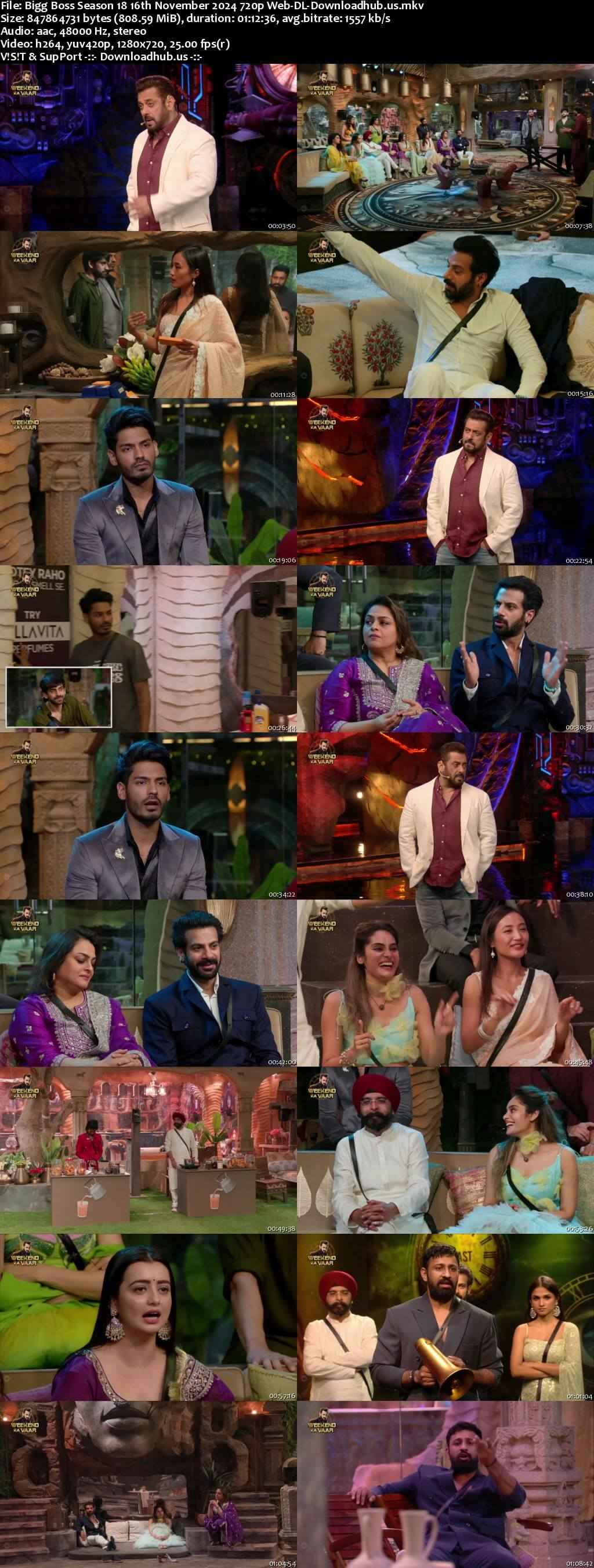 Bigg Boss Season 18 16 November 2024 Episode 42 Web-DL 720p 480p
