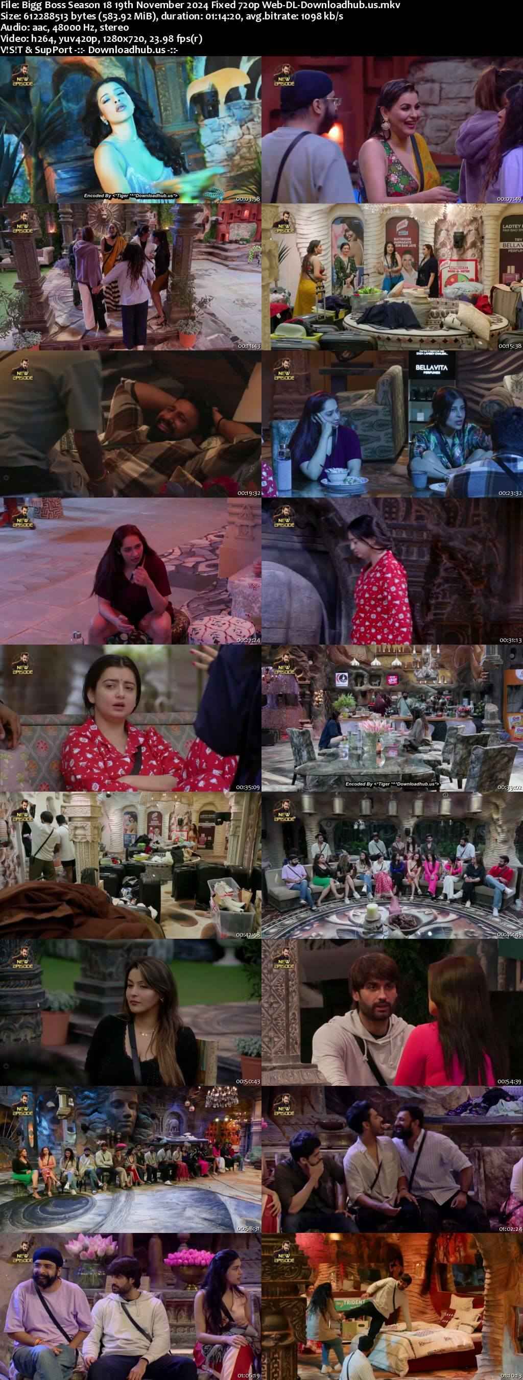 Bigg Boss Season 18 19 November 2024 Episode 45 Web-DL 720p 480p