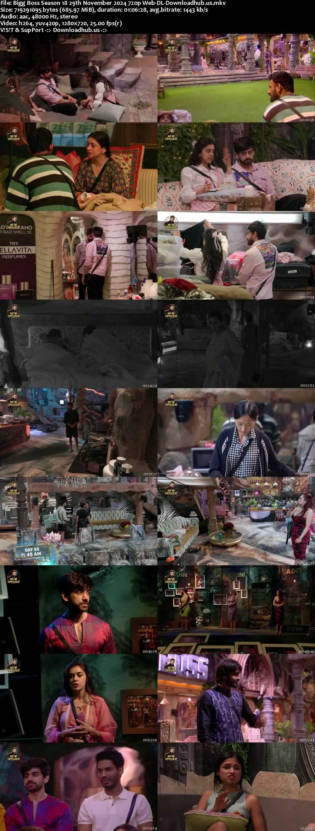 Bigg Boss Season 18 29 November 2024 Episode 55 Web-DL 720p 480p