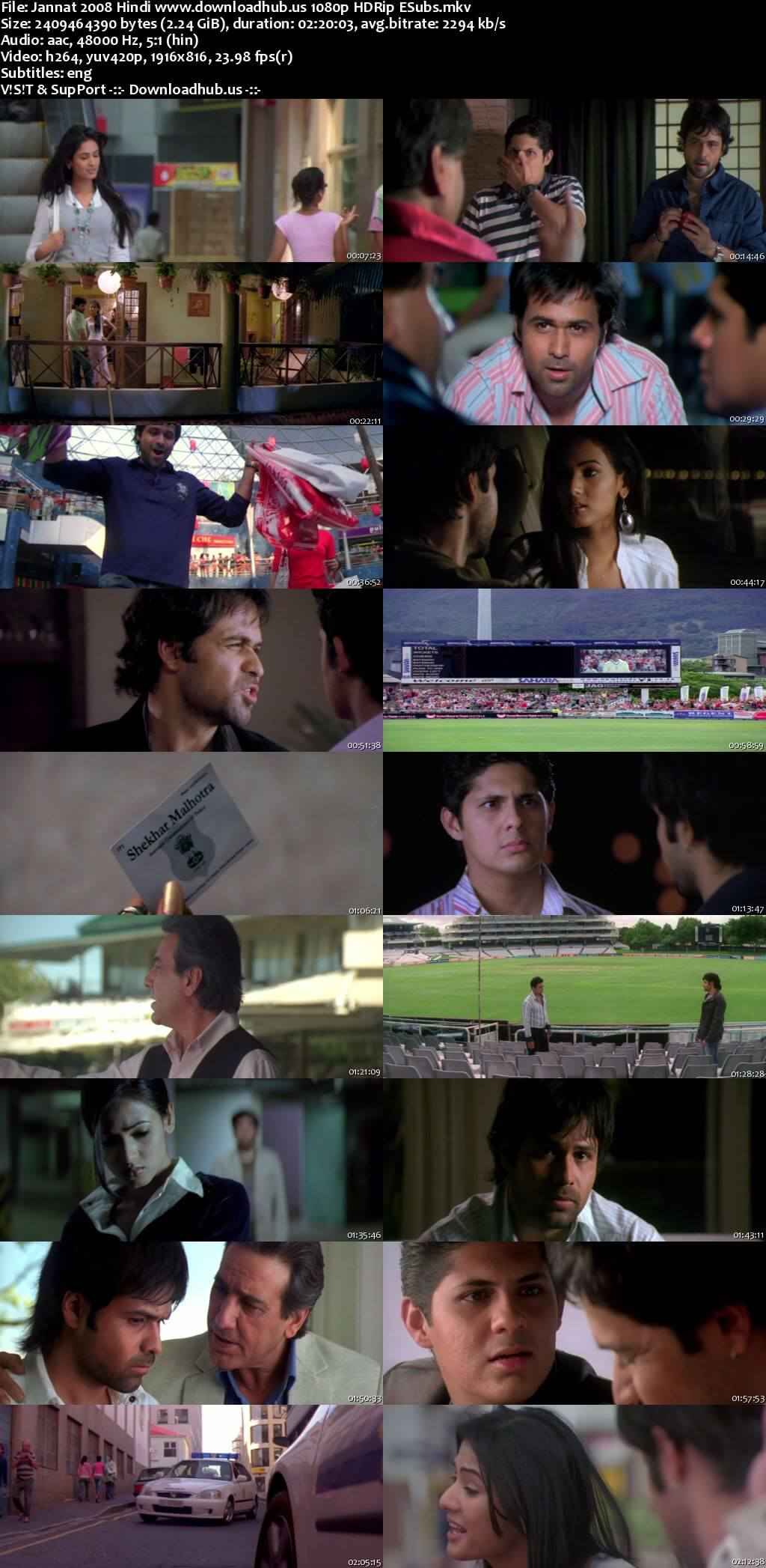 Jannat 2008 Hindi Movie DD5.1 1080p 720p 480p HDRip ESubs x264 HEVC Jannat 2008 Hindi Movie DD5.1 1080p 720p 480p HDRip ESubs x264 HEVC