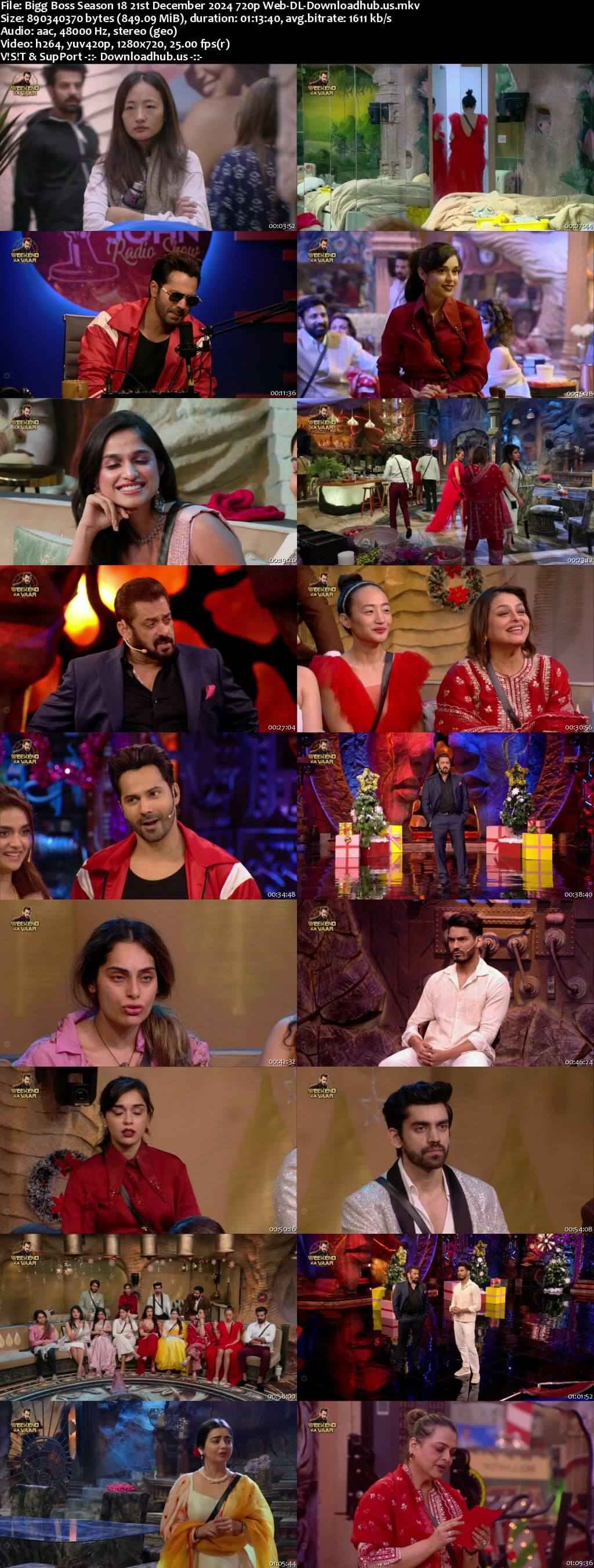 Bigg Boss Season 18 21 December 2024 Episode 77 Web-DL 720p 480p Bigg Boss Season 18 21 December 2024 Episode 77 Web-DL 720p 480p