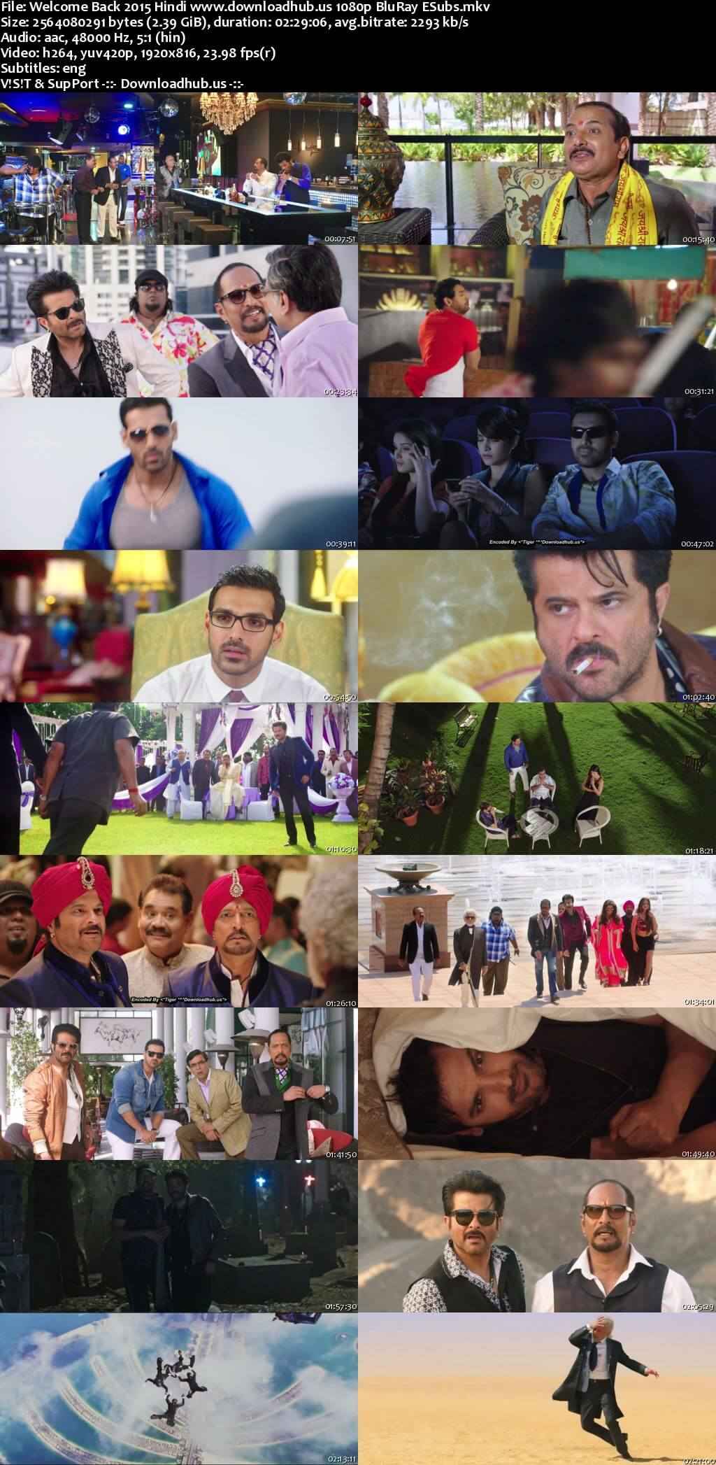 Welcome Back 2015 Hindi Movie DD5.1 1080p 720p 480p BluRay ESubs x264 HEVC