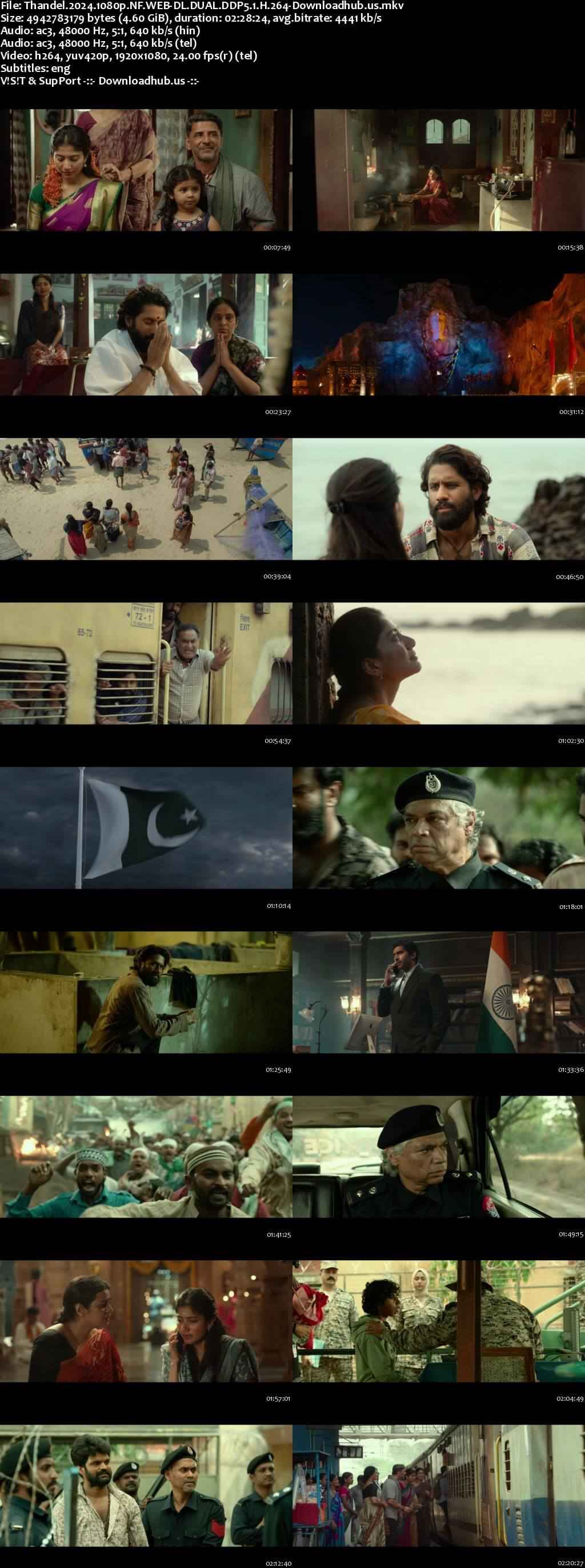 Thandel 2025 Hindi ORG Dual Audio Movie DD5.1 1080p 720p 480p UNCUT HDRip x264 HEVC