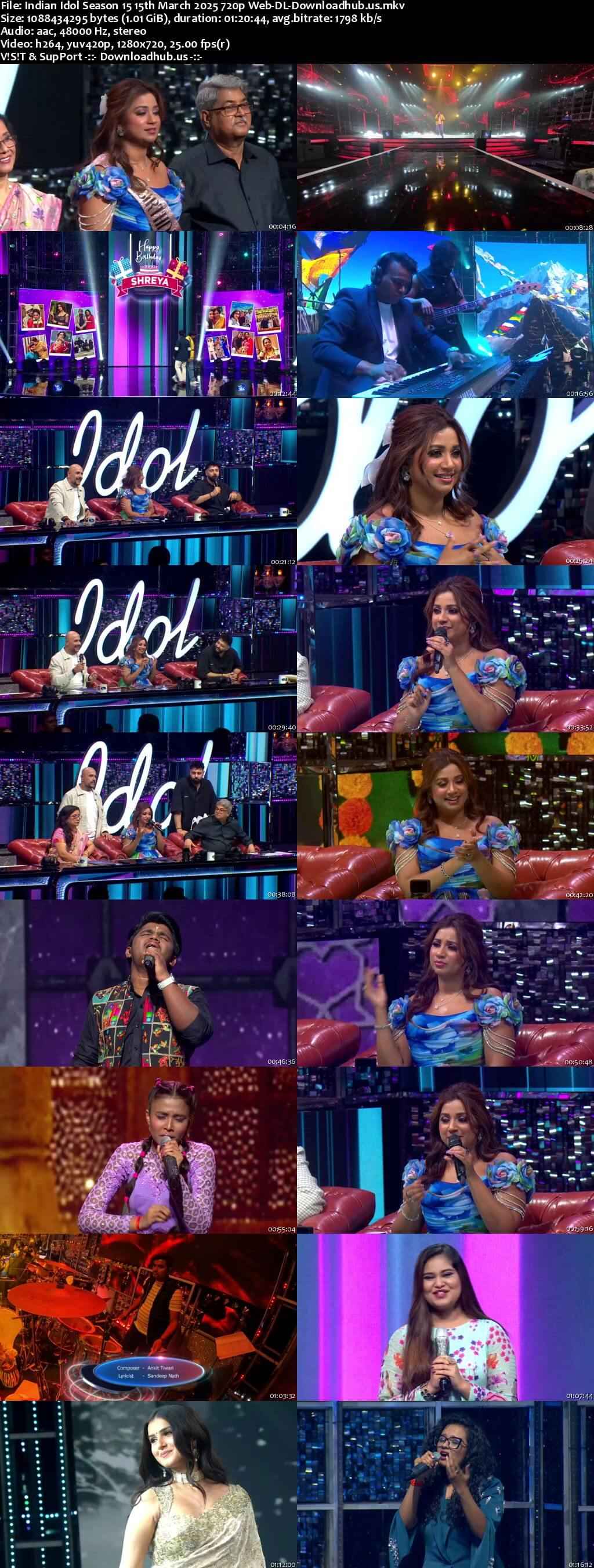 Indian Idol Season 15 15 March 2025 Episode 41 Web-DL 720p 480p