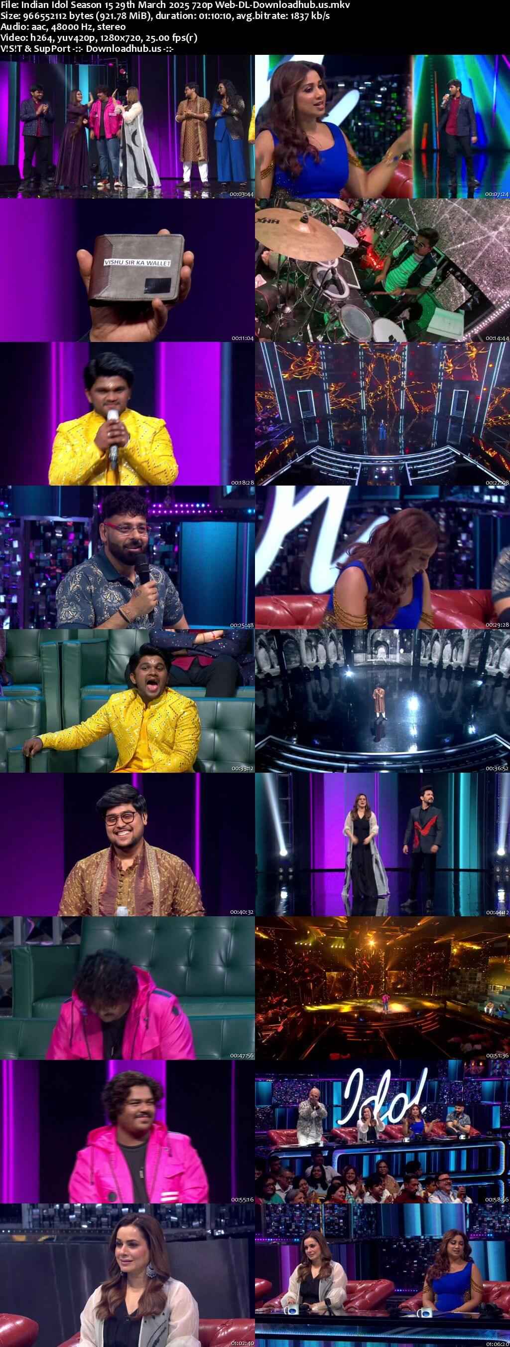 Indian Idol Season 15 29 March 2025 Episode 45 Web-DL 720p 480p Indian Idol Season 15 29 March 2025 Episode 45 Web-DL 720p 480p