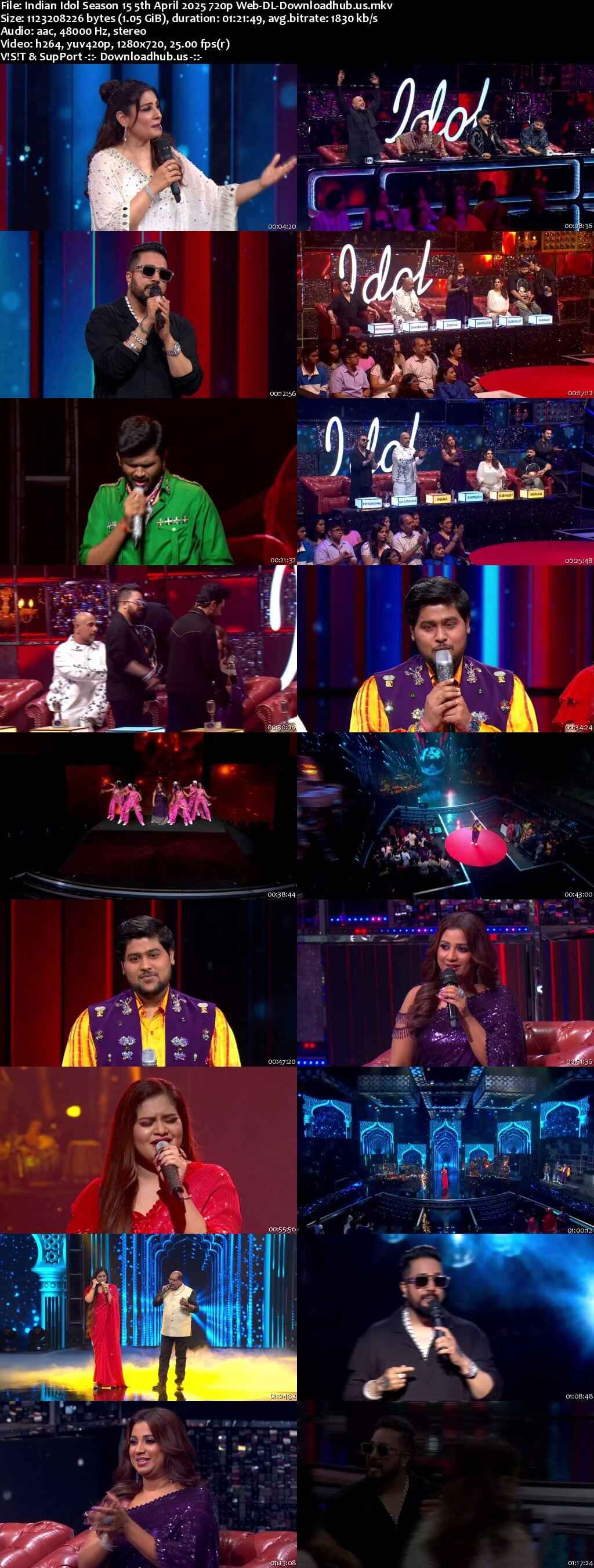 Indian Idol Season 15 5 April 2025 Episode 47 Web-DL 720p 480p Indian Idol Season 15 5 April 2025 Episode 47 Web-DL 720p 480p