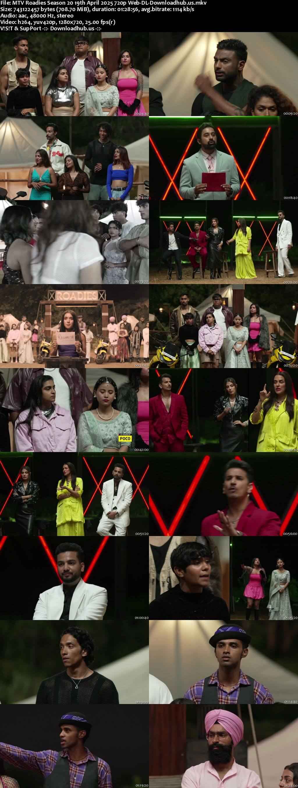 MTV Roadies Season 20 19 April 2025 Episode 29 Web-DL 720p 480p