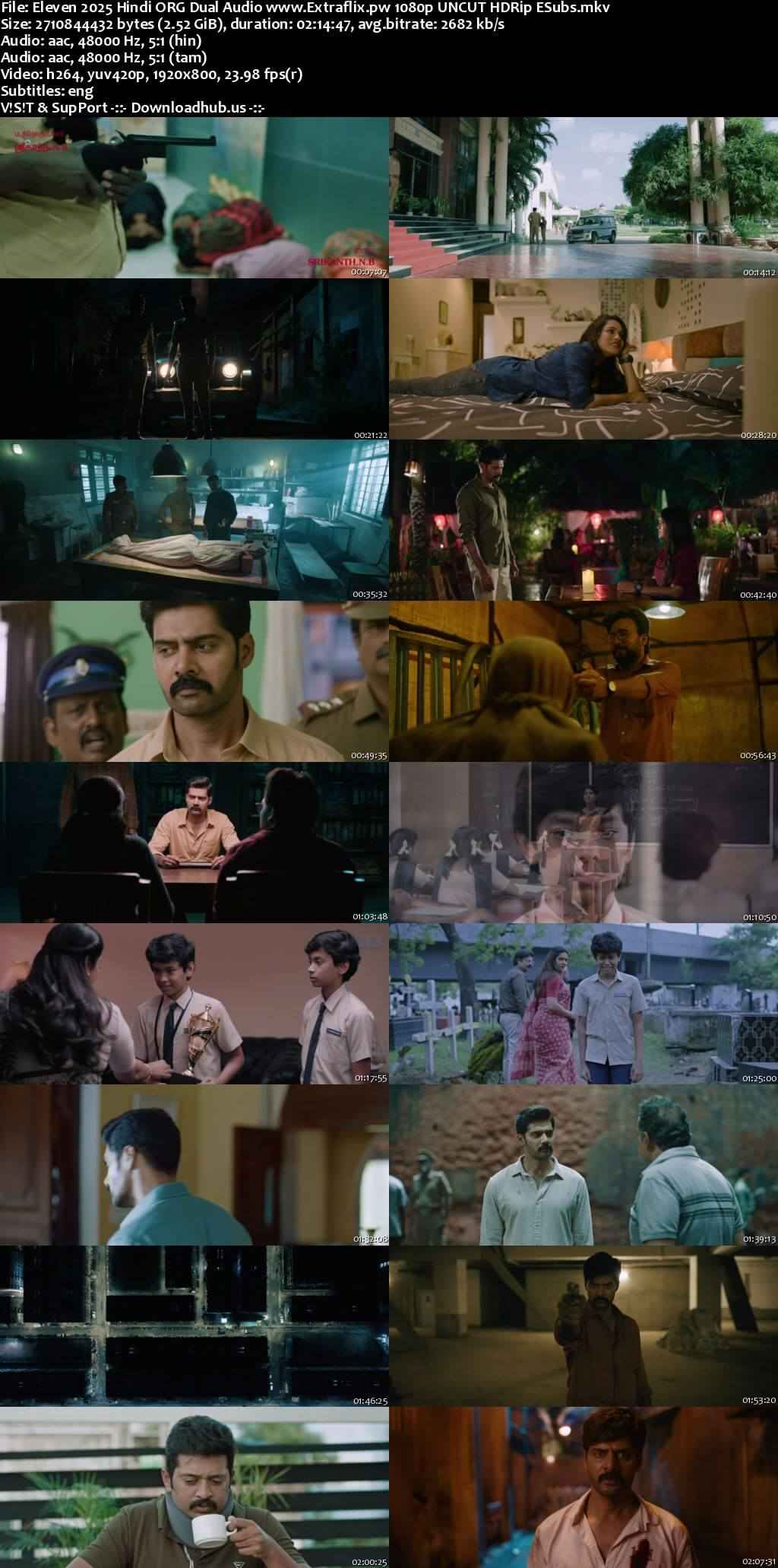 Eleven 2025 Hindi ORG Dual Audio Movie DD5.1 1080p 720p 480p UNCUT HDRip ESubs x264 10bit HEVC