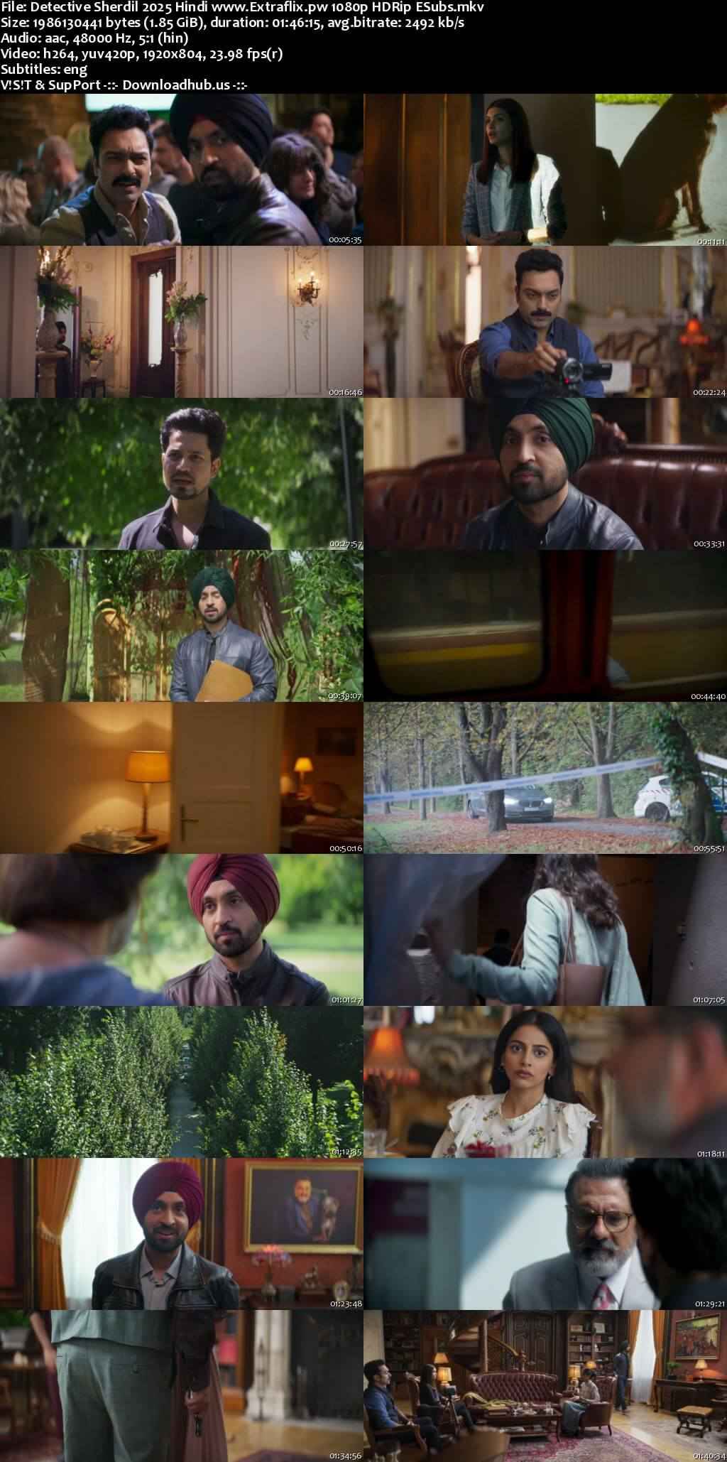 Detective Sherdil 2025 Hindi Movie DD5.1 4k 1080p 720p 480p HDRip ESubs x264 HEVC