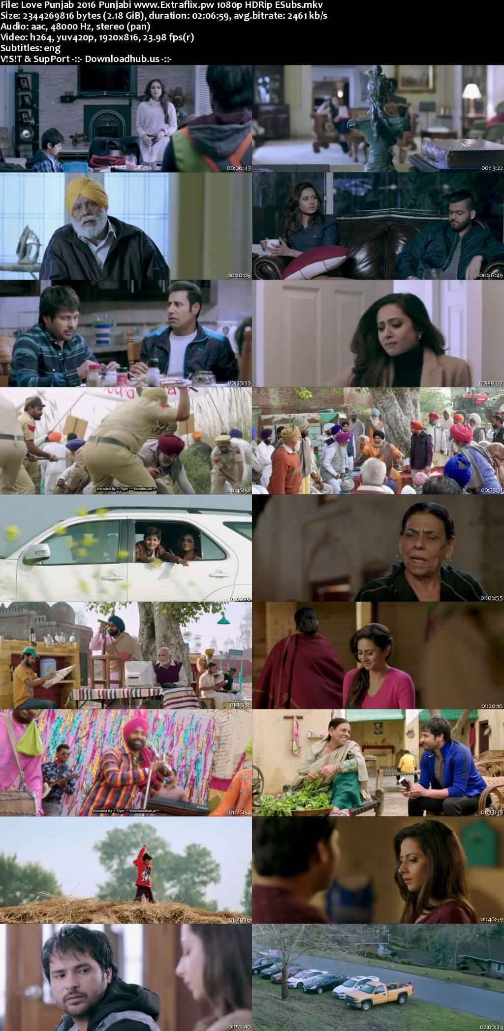 Love Punjab 2016 Punjabi Movie DD2.0 1080p 720p 480p HDRip ESubs x264 HEVC