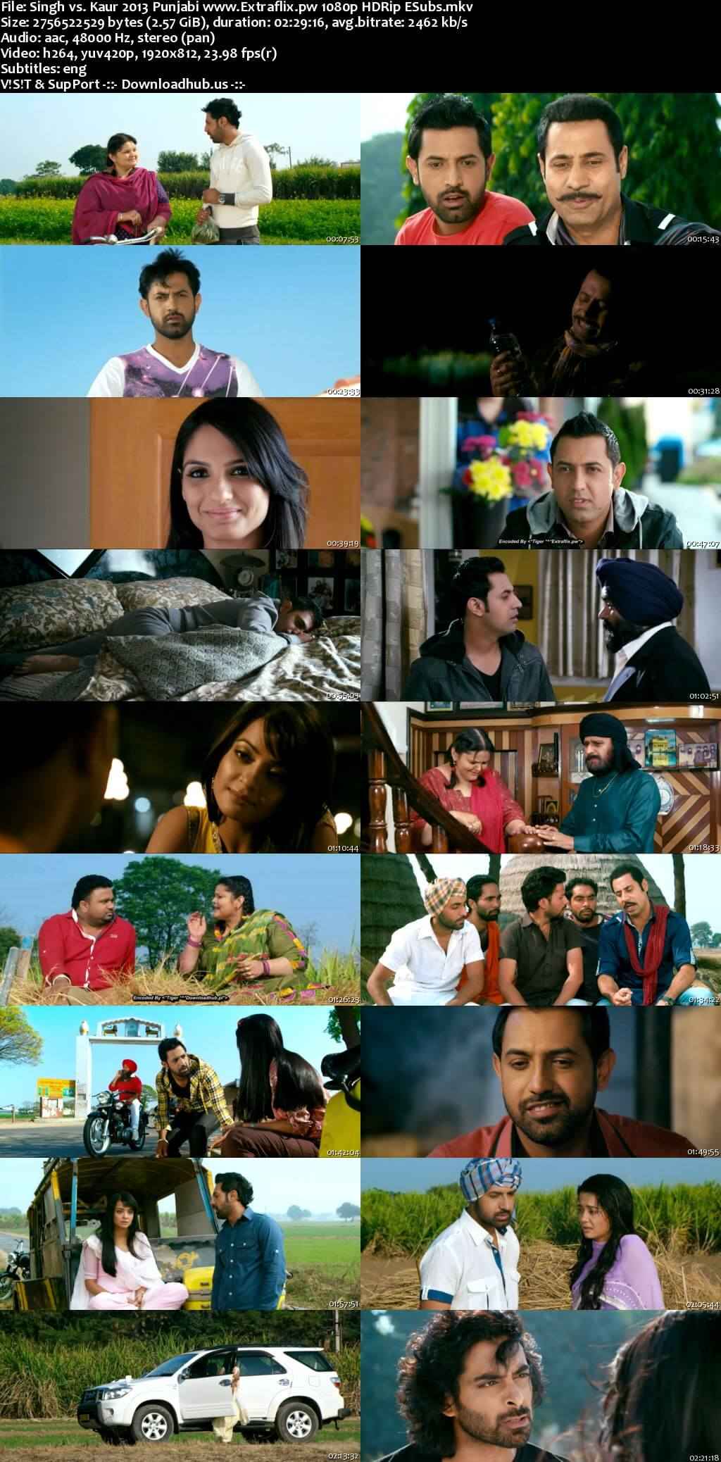 Singh vs. Kaur 2013 Punjabi Movie DD2.0 1080p 720p 480p HDRip ESubs x264 HEVC