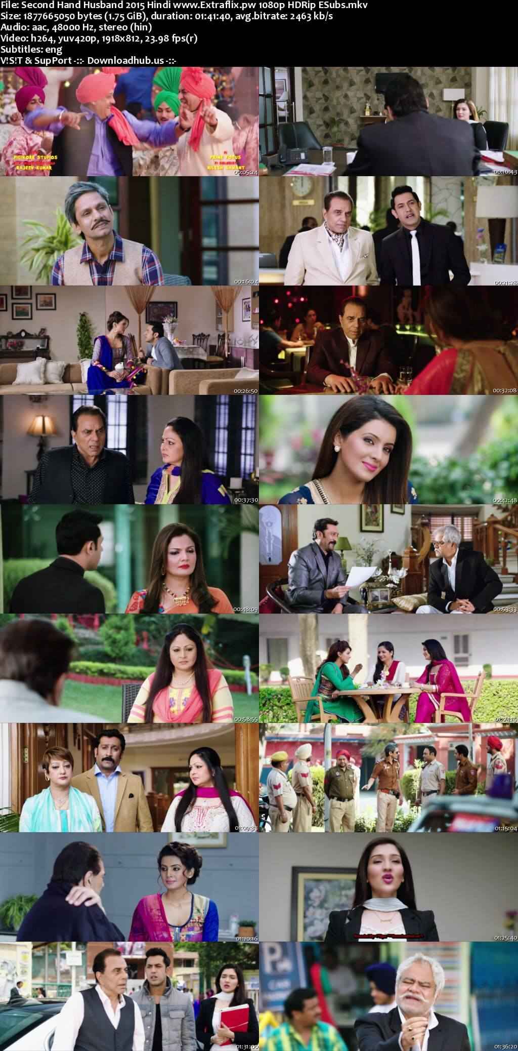 Second Hand Husband 2015 Hindi Movie DD2.0 1080p 720p 480p HDRip ESubs x264 HEVC