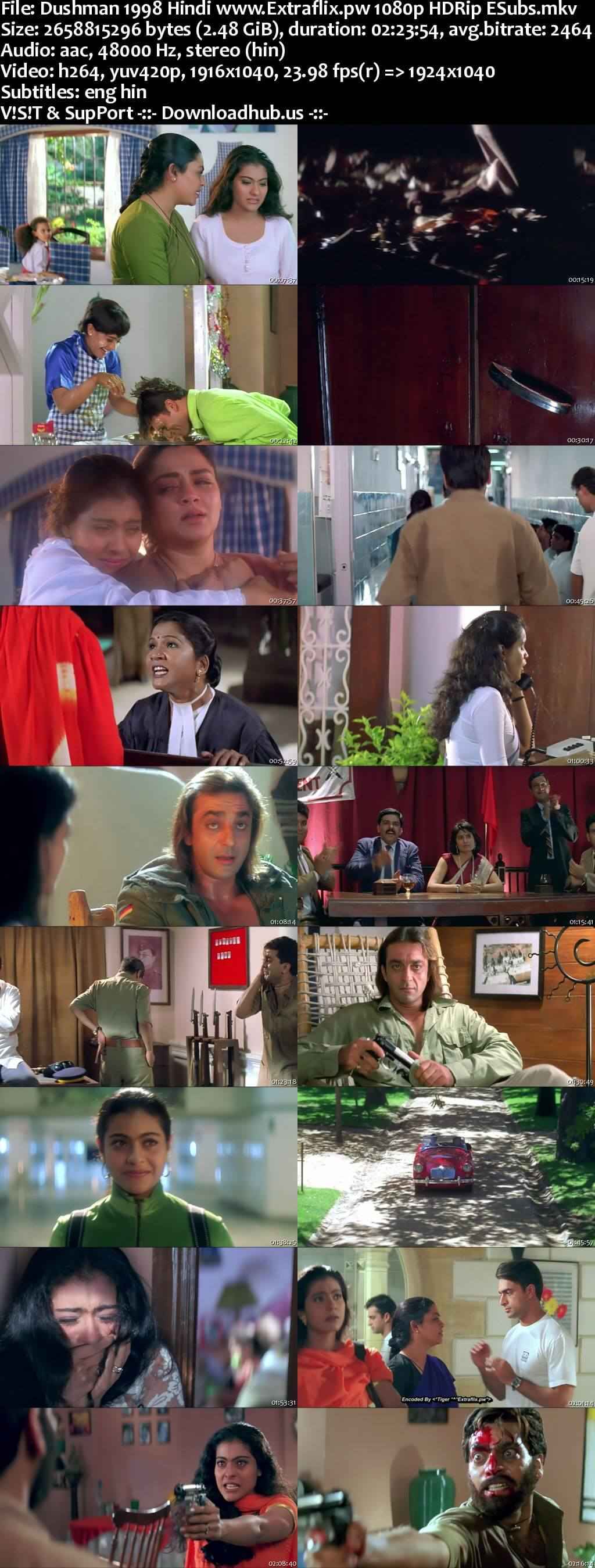 Dushman 1998 Hindi Movie DD2.0 1080p 720p 480p HDRip ESubs x264 HEVC Dushman 1998 Hindi Movie DD2.0 1080p 720p 480p HDRip ESubs x264 HEVC