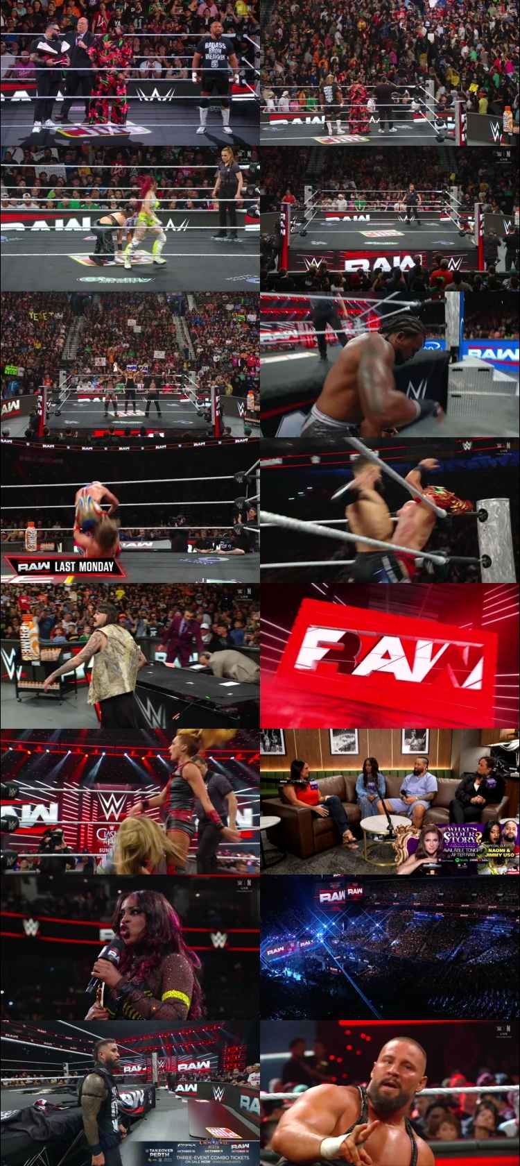 WWE Monday Night Raw 18th August 2025 1080p 720p 550MB WEBRip 480p