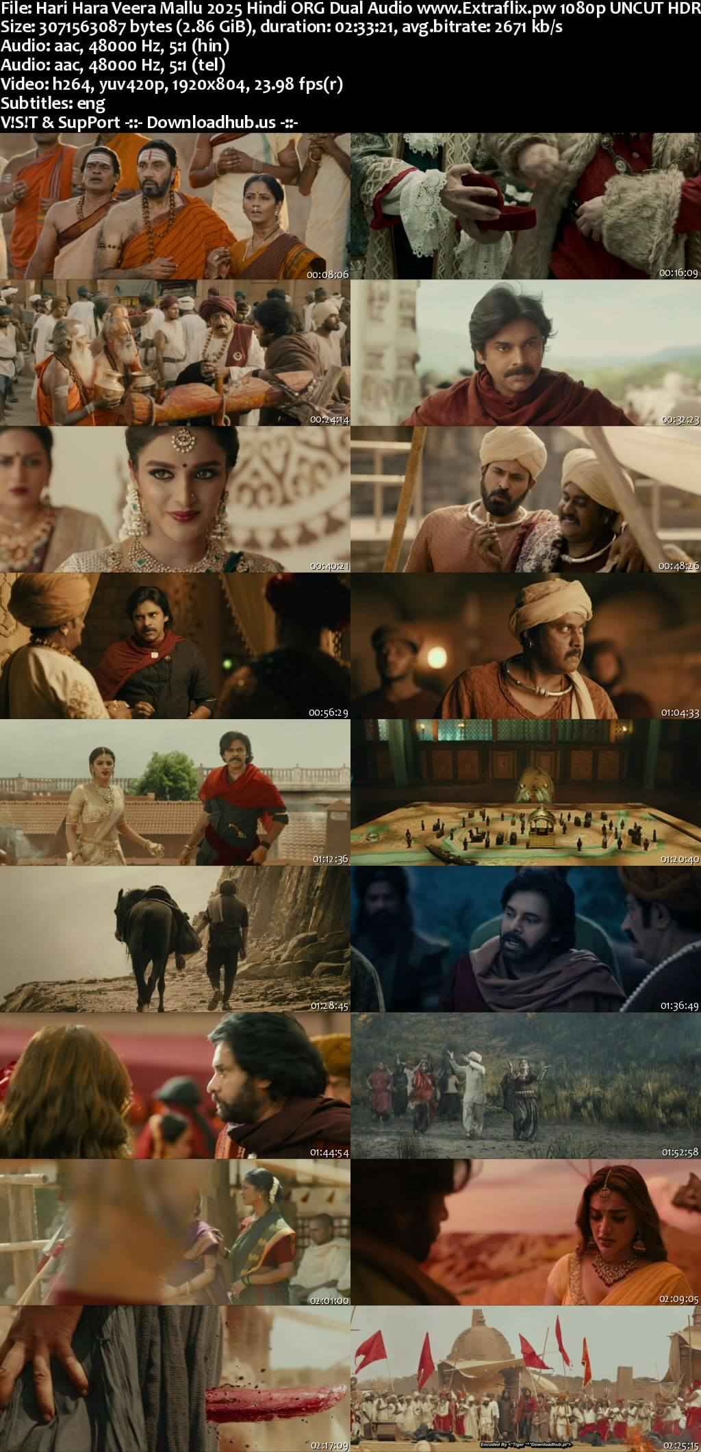 Hari Hara Veera Mallu 2025 Hindi ORG Dual Audio Movie DD5.1 4k 1080p 720p 480p UNCUT HDRip ESubs x264 HEVC