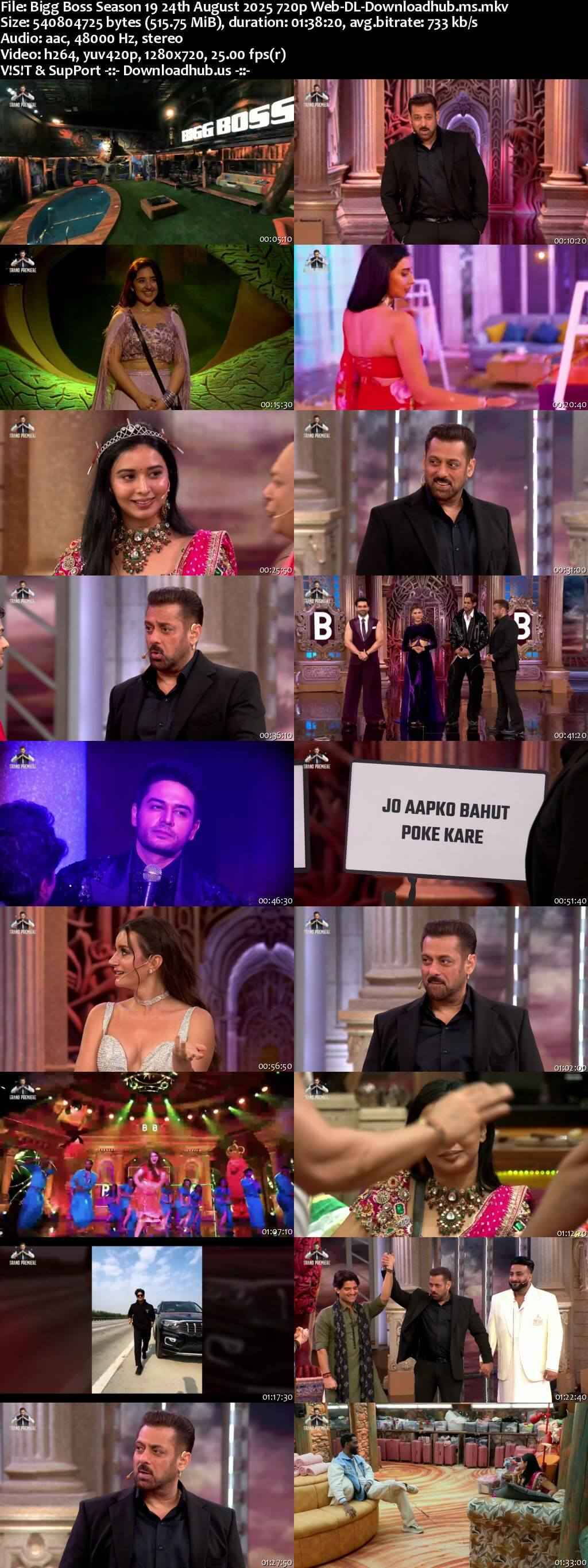 Bigg Boss Season 19 24 August 2025 Episode 1 Web-DL 720p 480p