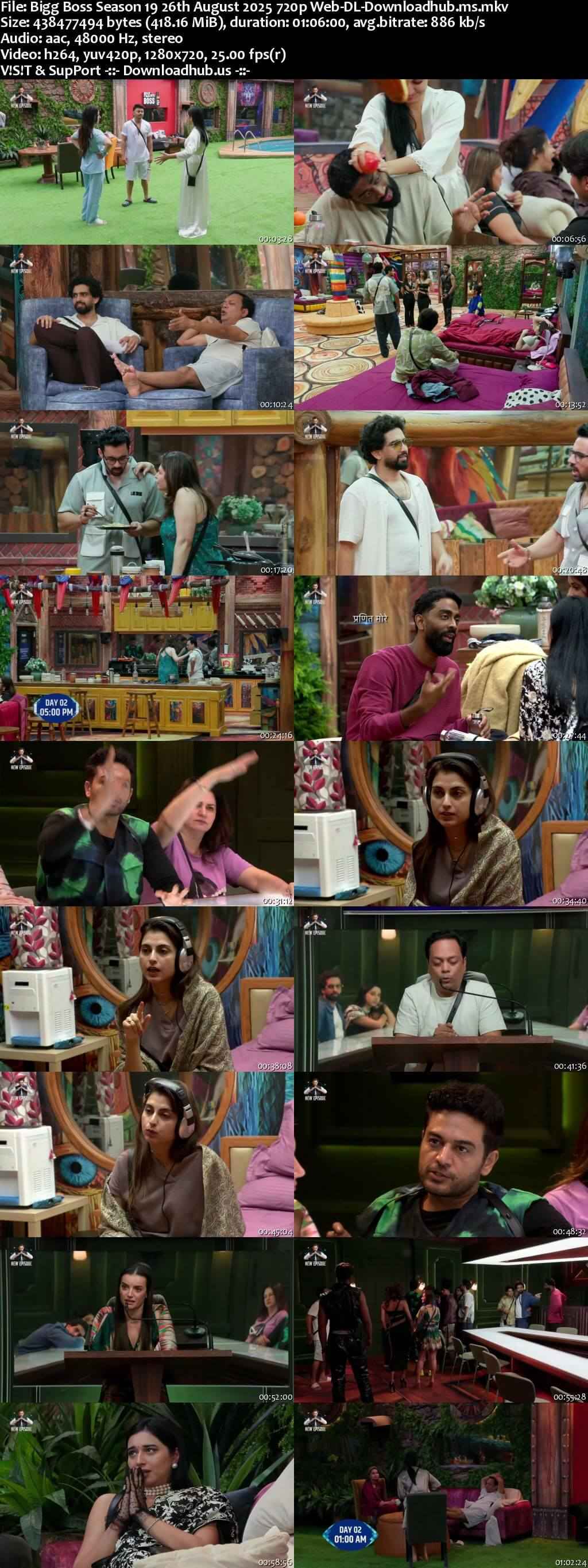 Bigg Boss Season 19 26 August 2025 Episode 3 Web-DL 720p 480p