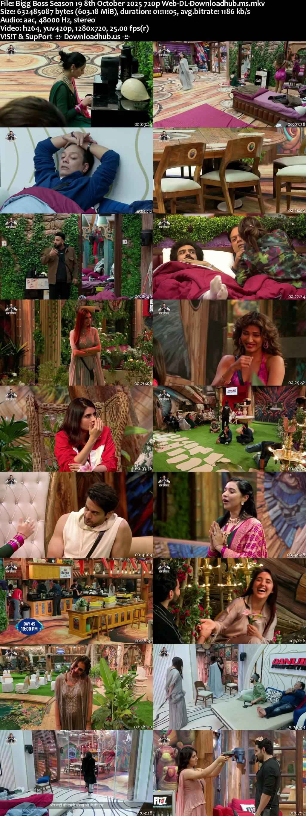 Bigg Boss Season 19 8 October 2025 Episode 46 Web-DL 720p 480p