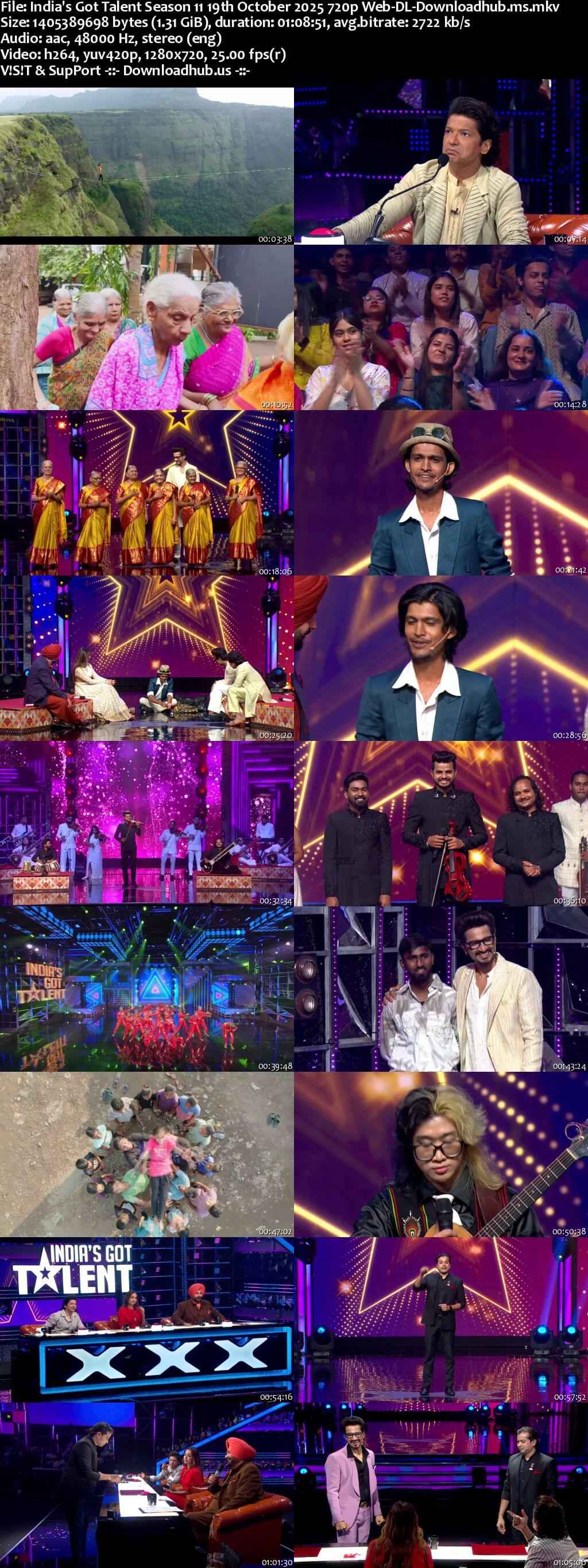 India's Got Talent Season 11 19 October 2025 Episode 6 Web-DL 720p 480p