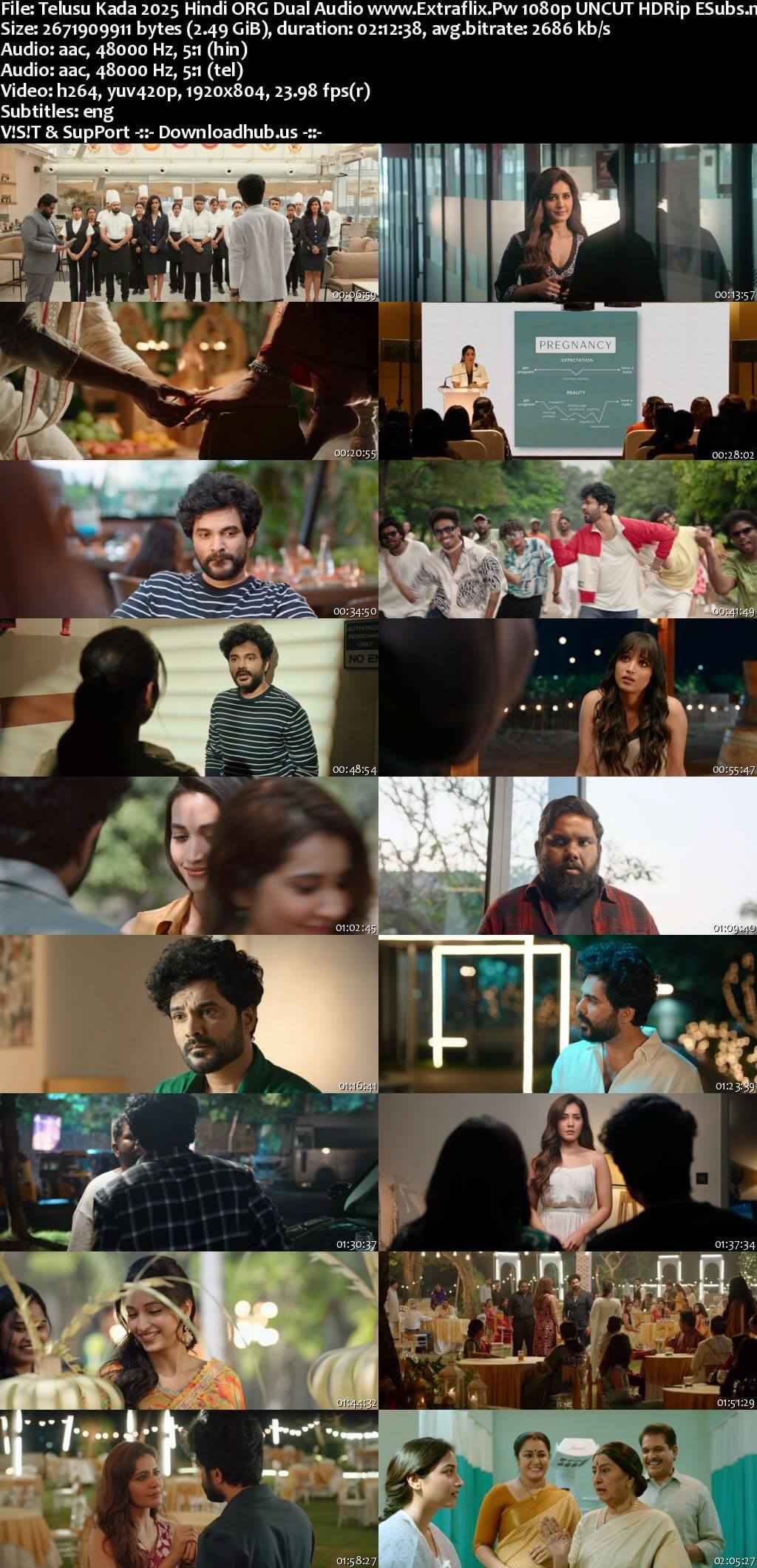 Telusu Kada 2025 Hindi ORG Dual Audio Movie DD5.1 4k 1080p 720p 480p UNCUT HDRip ESubs x264 HEVC Telusu Kada 2025 Hindi ORG Dual Audio Movie DD5.1 4k 1080p 720p 480p UNCUT HDRip ESubs x264 HEVC