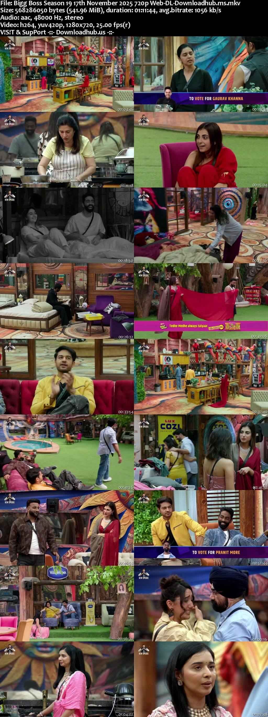 Bigg Boss Season 19 17 November 2025 Episode 86 Web-DL 720p 480p Bigg Boss Season 19 17 November 2025 Episode 86 Web-DL 720p 480p