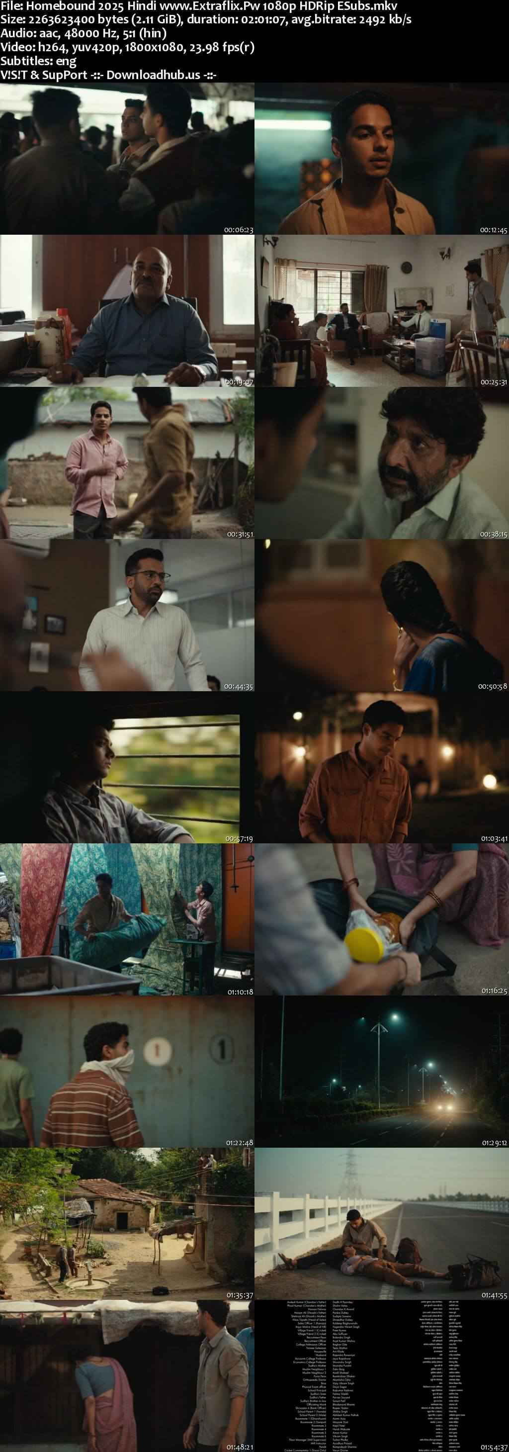 Homebound 2025 Hindi Movie DD5.1 4k 1080p 720p 480p HDRip ESubs x264 HEVC
