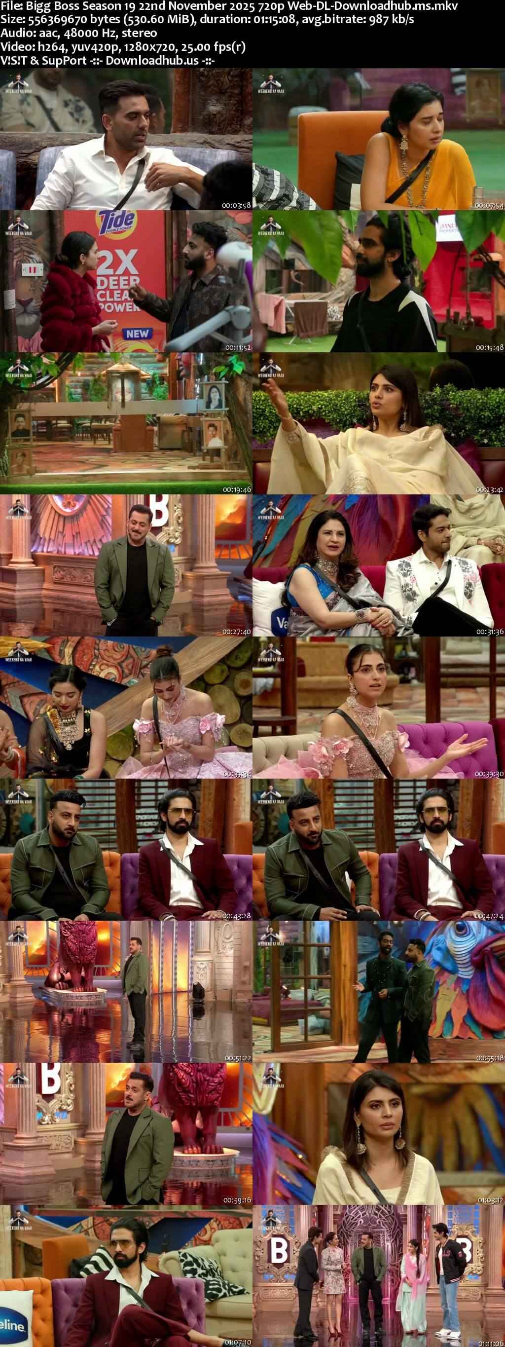 Bigg Boss Season 19 22 November 2025 Episode 91 Web-DL 720p 480p Bigg Boss Season 19 22 November 2025 Episode 91 Web-DL 720p 480p