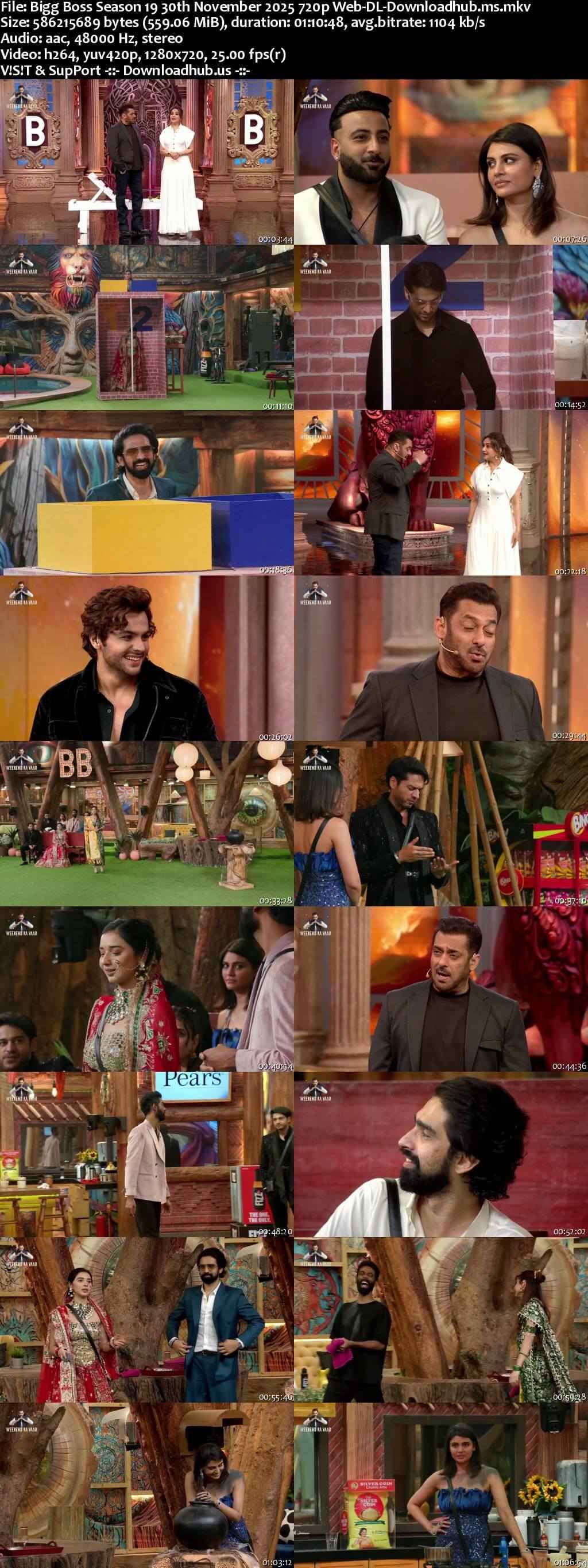 Bigg Boss Season 19 30 November 2025 Episode 99 Web-DL 720p 480p Bigg Boss Season 19 30 November 2025 Episode 99 Web-DL 720p 480p