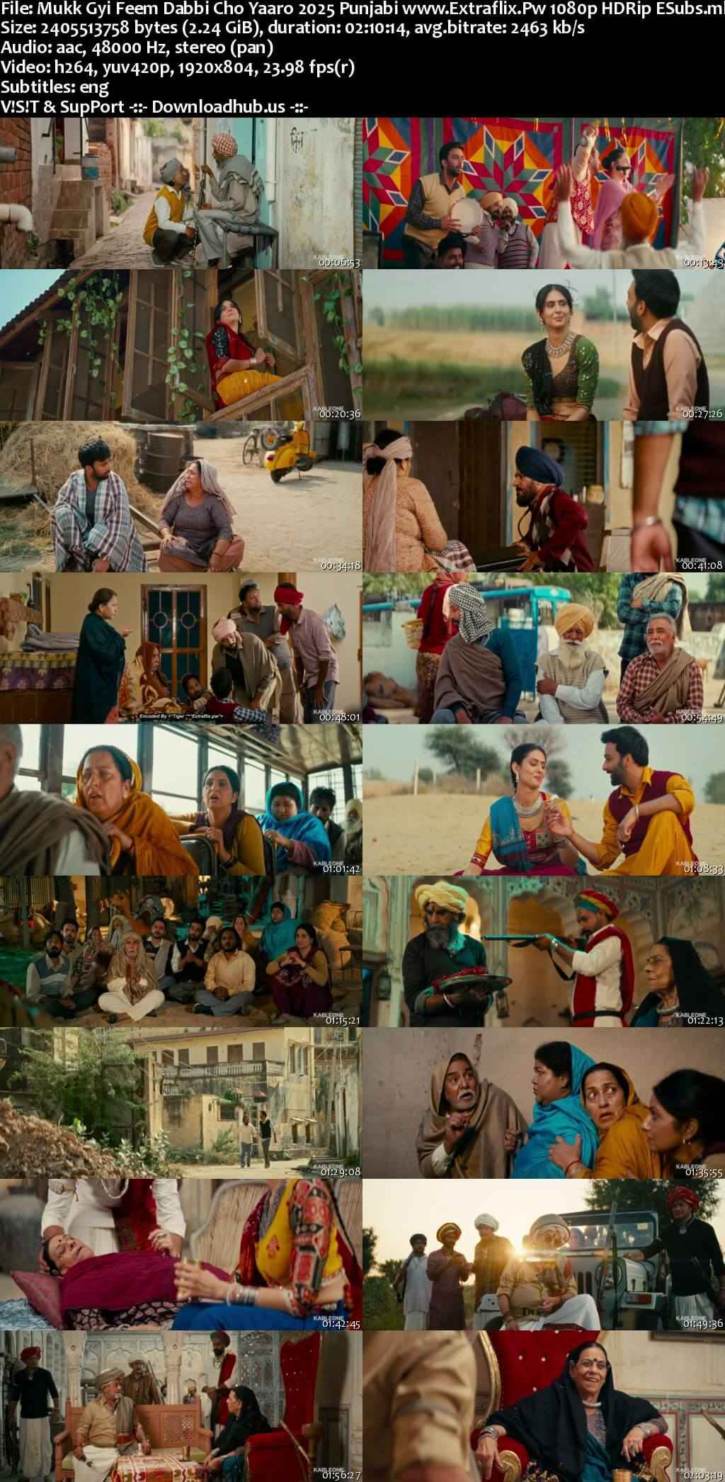 Mukk Gyi Feem Dabbi Cho Yaaro 2025 Punjabi Movie DD2.0 1080p 720p 480p HDRip ESubs x264 HEVC