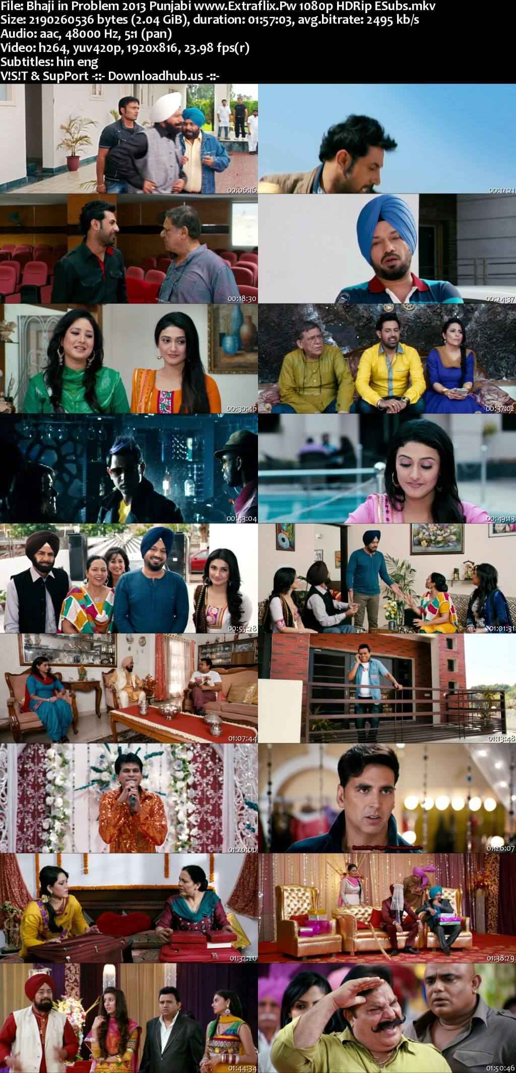 Bhaji in Problem 2013 Punjabi Movie DD5.1 1080p 720p 480p HDRip ESubs x264 HEVC