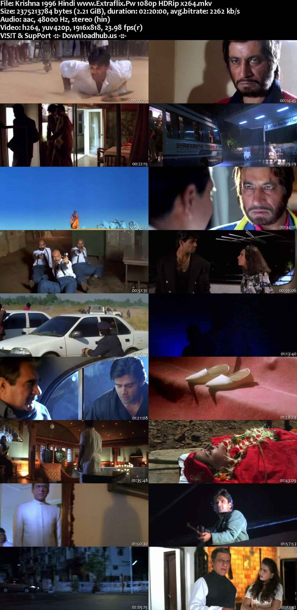 Krishna 1996 Hindi Movie DD2.0 1080p 720p 480p HDRip x264 HEVC