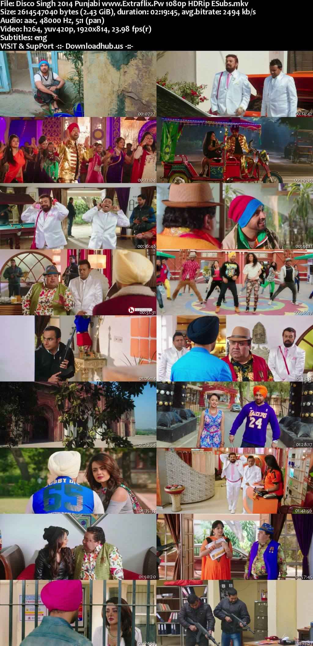 Disco Singh 2014 Punjabi Movie DD5.1 1080p 720p 480p HDRip ESubs x264 HEVC
