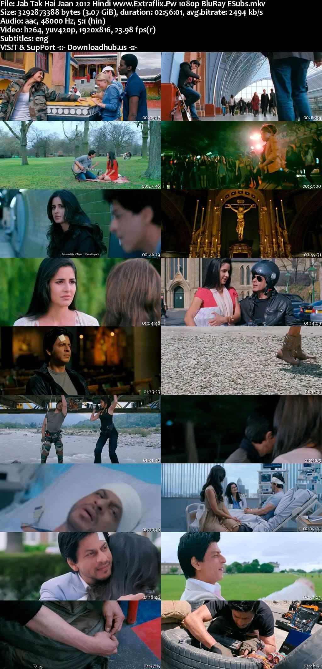 Jab Tak Hai Jaan 2012 Hindi Movie DD5.1 4k 1080p 720p 480p BluRay ESubs x264 HEVC