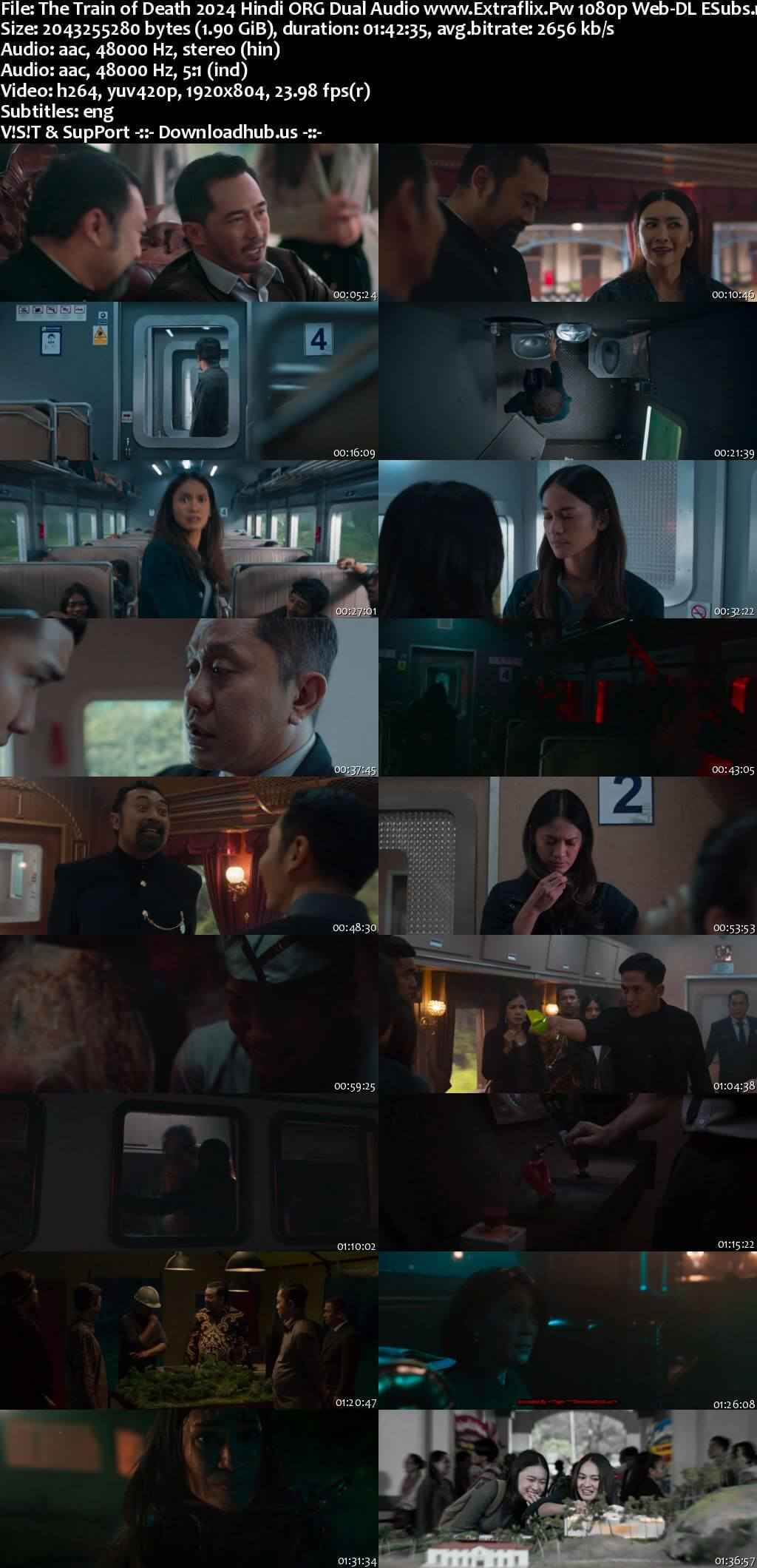 The Train of Death 2024 Hindi ORG Dual Audio Movie DD2.0 1080p 720p 480p Web-DL ESubs x264 HEVC