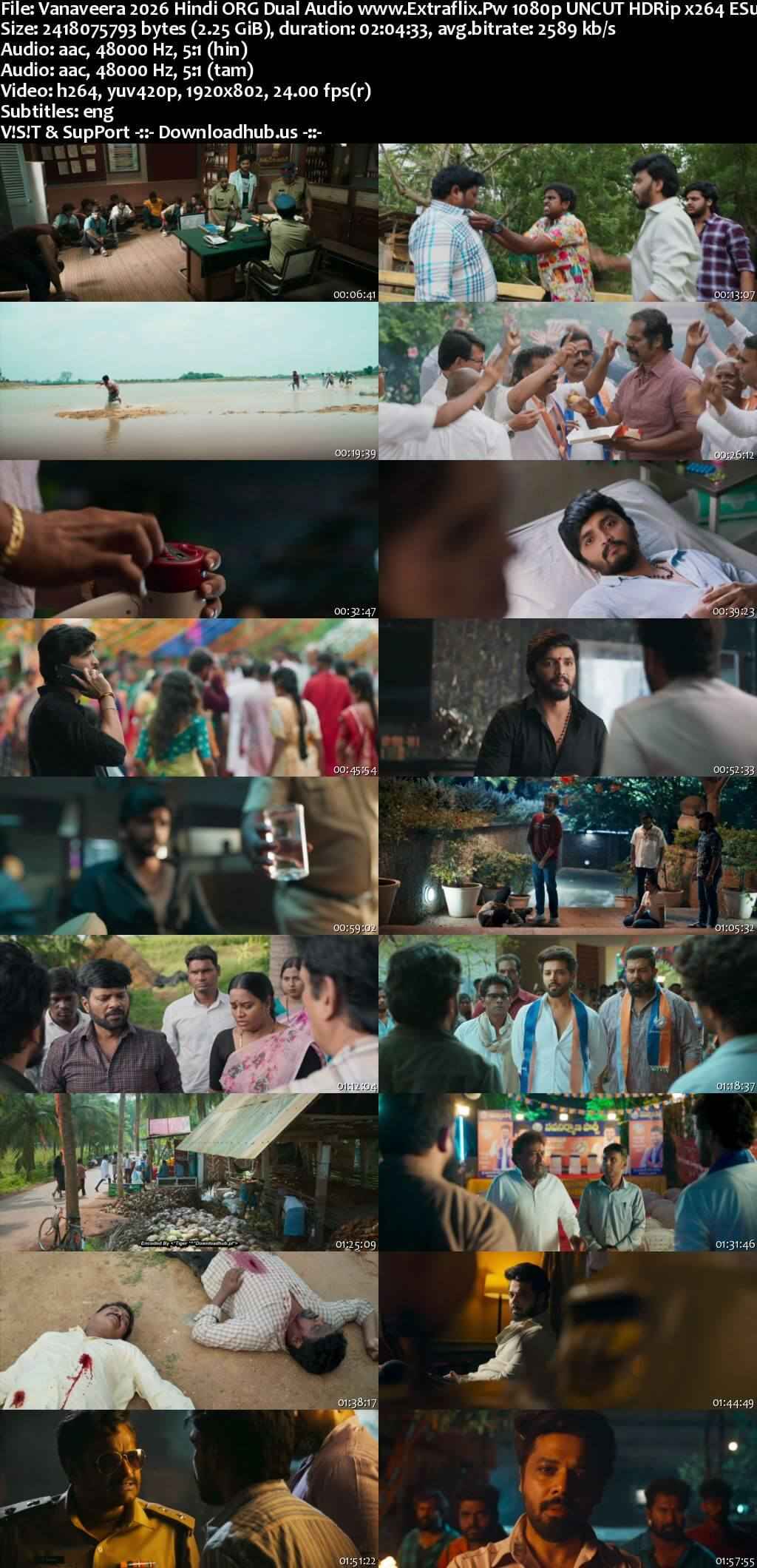 Vanaveera 2026 Hindi ORG Dual Audio Movie DD5.1 1080p 720p 480p UNCUT HDRip ESubs x264 HEVC Vanaveera 2026 Hindi ORG Dual Audio Movie DD5.1 1080p 720p 480p UNCUT HDRip ESubs x264 HEVC