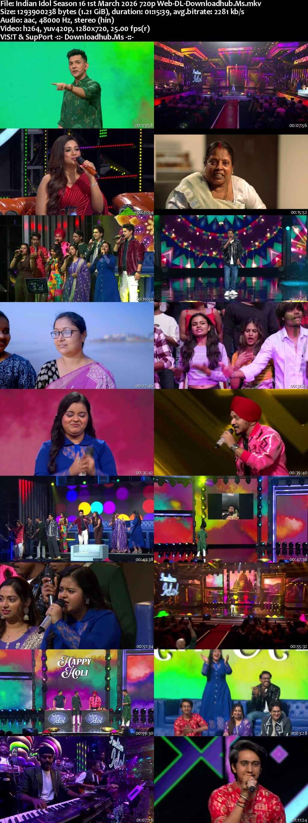 Indian Idol Season 16 1 March 2026 Episode 41 Web-DL 720p 480p Indian Idol Season 16 1 March 2026 Episode 41 Web-DL 720p 480p