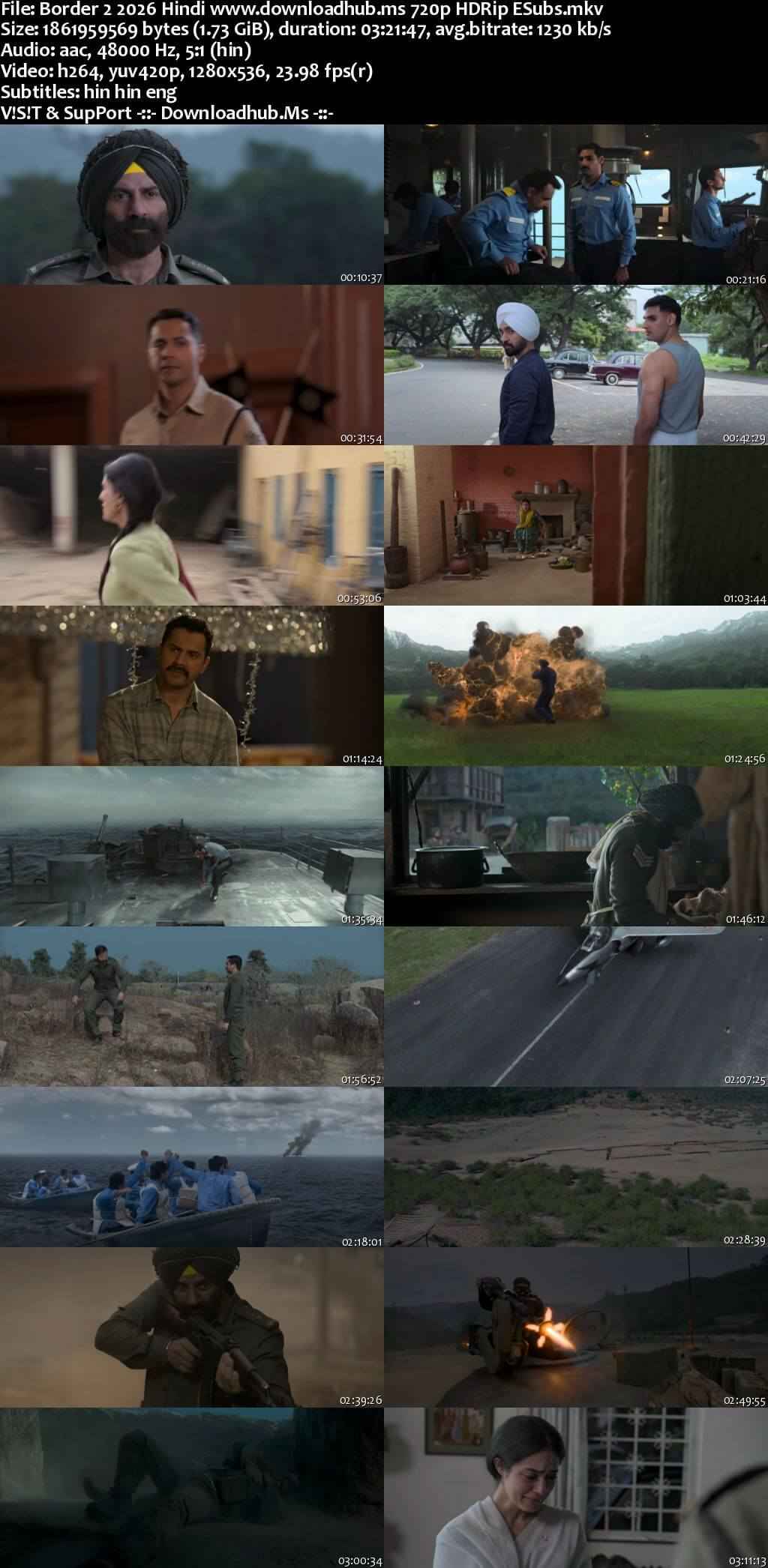 Border 2 2026 Hindi Movie DD5.1 4k 1080p 720p 480p HDRip ESubs x264 HEVC