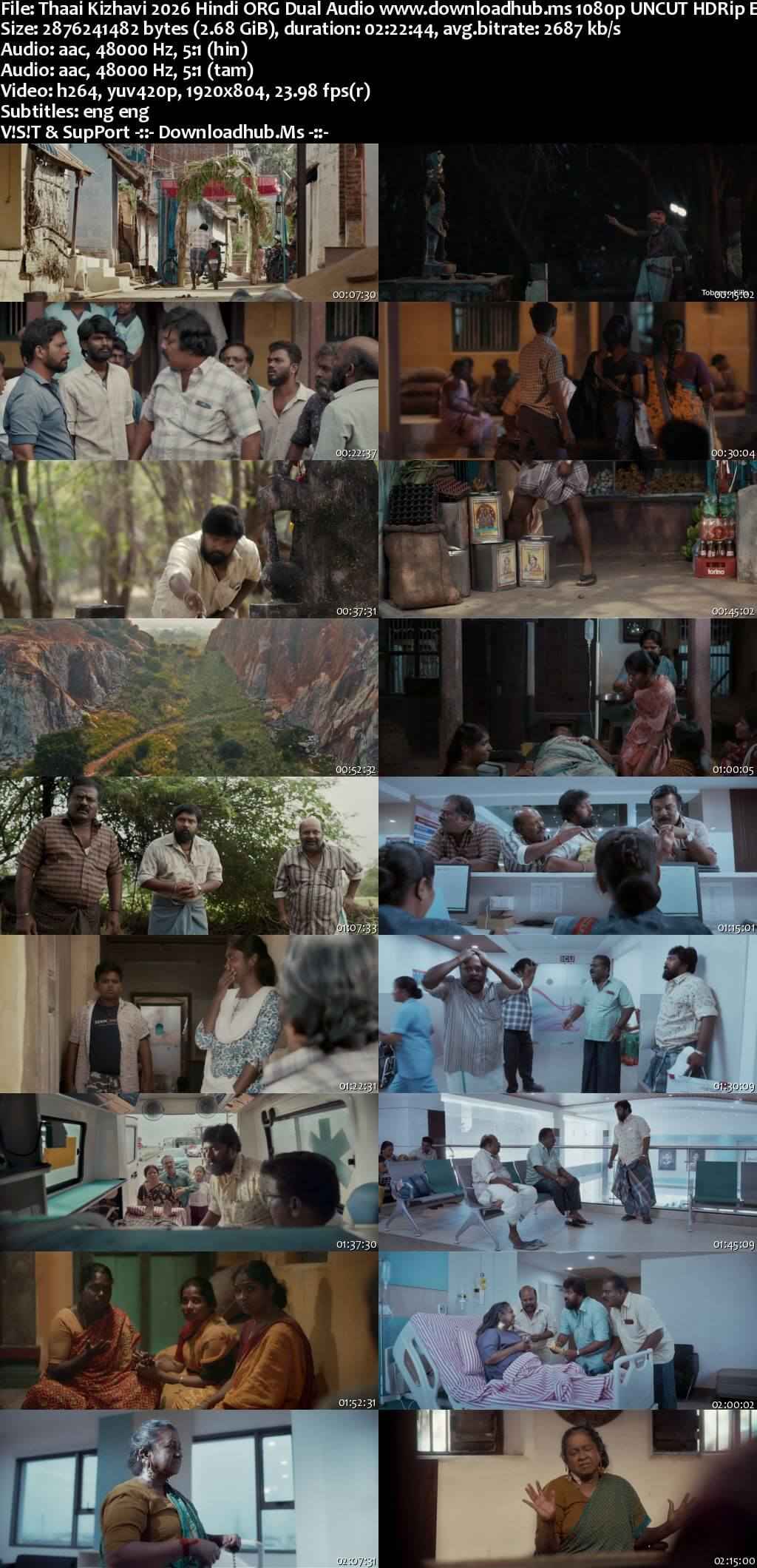 Thaai Kizhavi 2026 Hindi ORG Dual Audio Movie DD5.1 4k 1080p 720p 480p UNCUT HDRip ESubs x264 HEVC Thaai Kizhavi 2026 Hindi ORG Dual Audio Movie DD5.1 4k 1080p 720p 480p UNCUT HDRip ESubs x264 HEVC