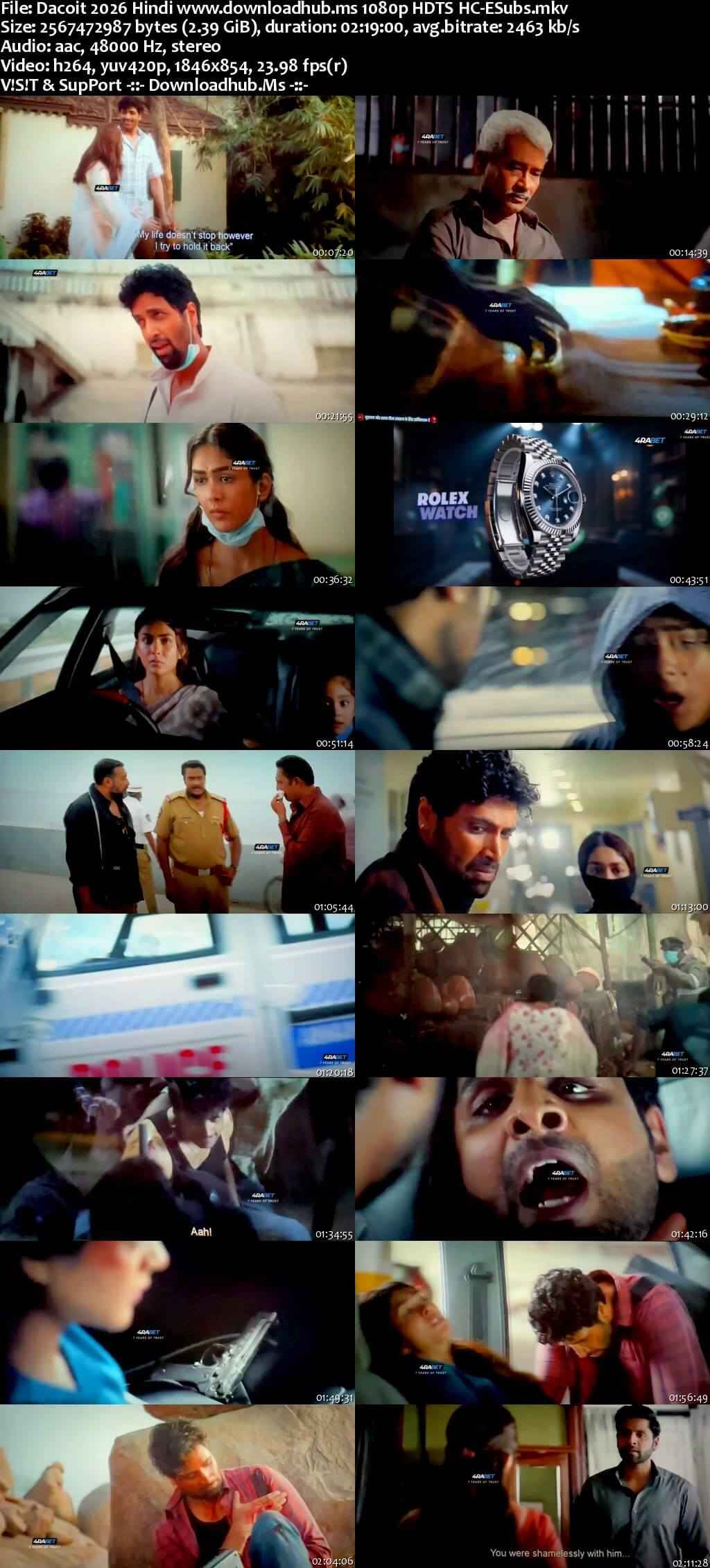 Dacoit 2026 Hindi Movie 1080p 720p 480p HDTS x264 HEVC Dacoit 2026 Hindi Movie 1080p 720p 480p HDTS x264 HEVC