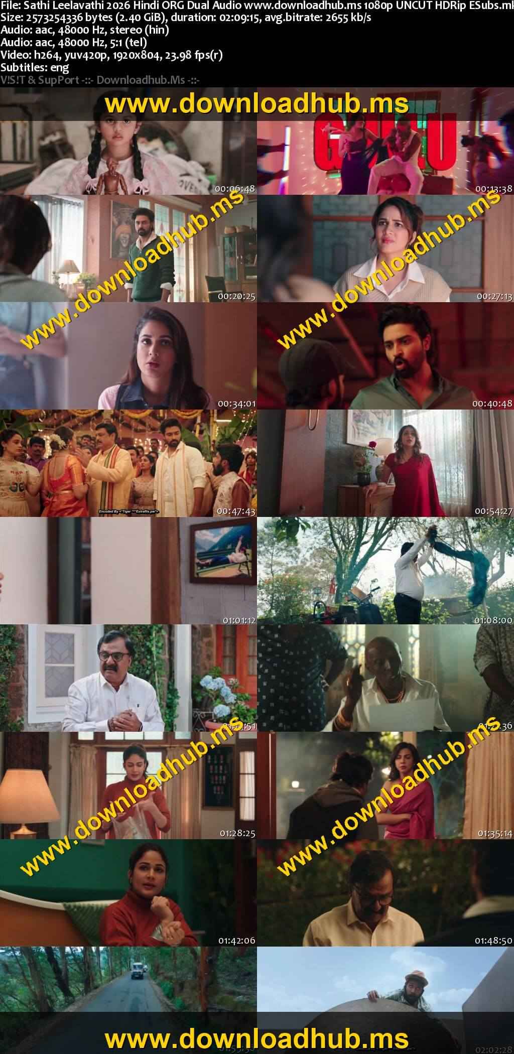 Sathi Leelavathi 2026 Hindi ORG Dual Audio Movie DD2.0 1080p 720p 480p UNCUT HDRip ESubs x264 HEVC Sathi Leelavathi 2026 Hindi ORG Dual Audio Movie DD2.0 1080p 720p 480p UNCUT HDRip ESubs x264 HEVC