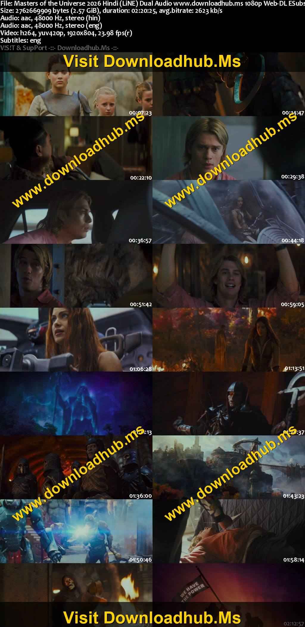 Masters of the Universe 2026 Hindi (LiNE) Dual Audio Movie DD2.0 1080p 720p 480p Web-DL ESubs x264 HEVC Masters of the Universe 2026 Hindi (LiNE) Dual Audio Movie DD2.0 1080p 720p 480p Web-DL ESubs x264 HEVC