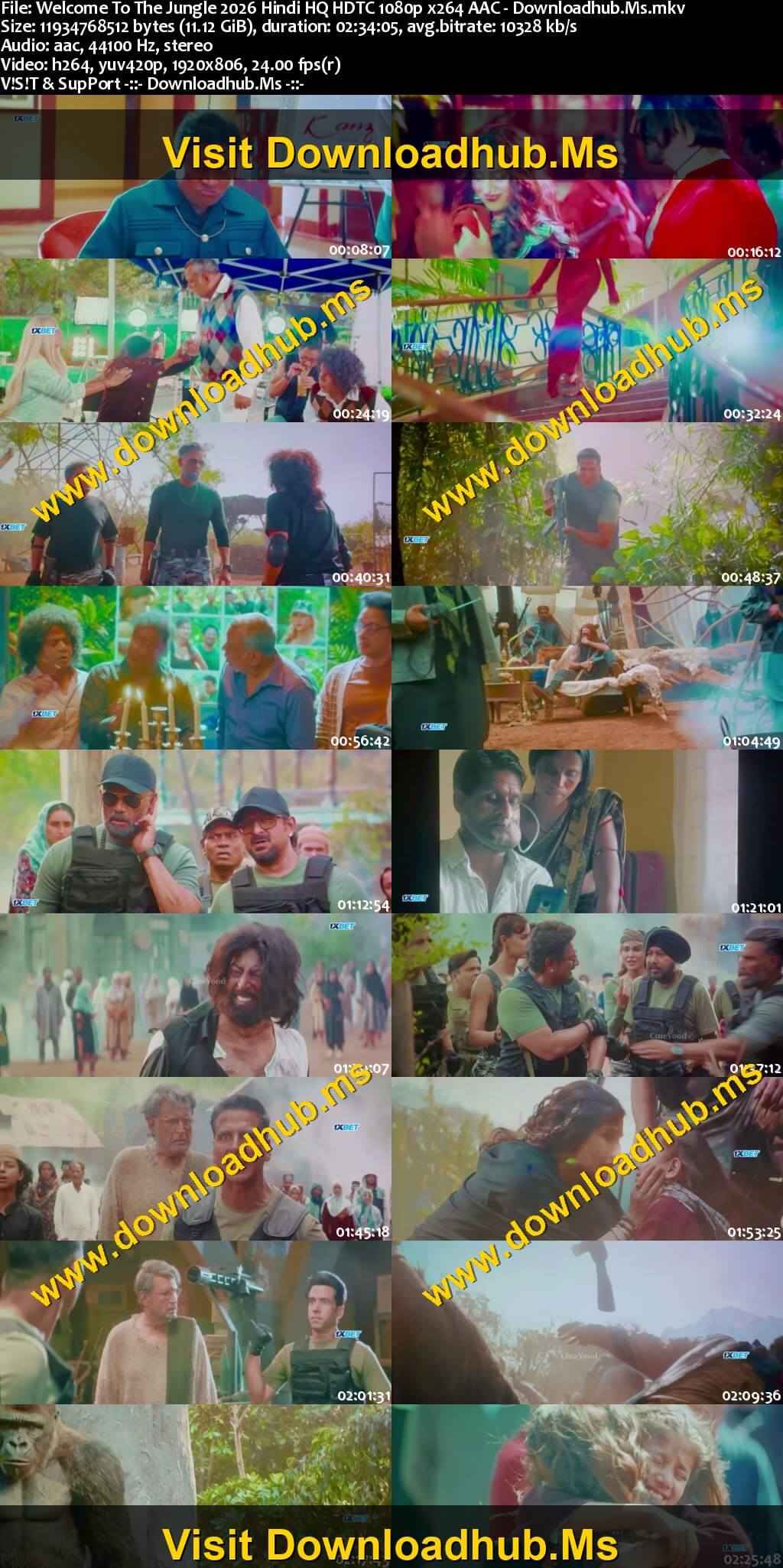 Welcome to the Jungle 2026 Hindi Movie 1080p 720p 480p HDTC x264 HEVC