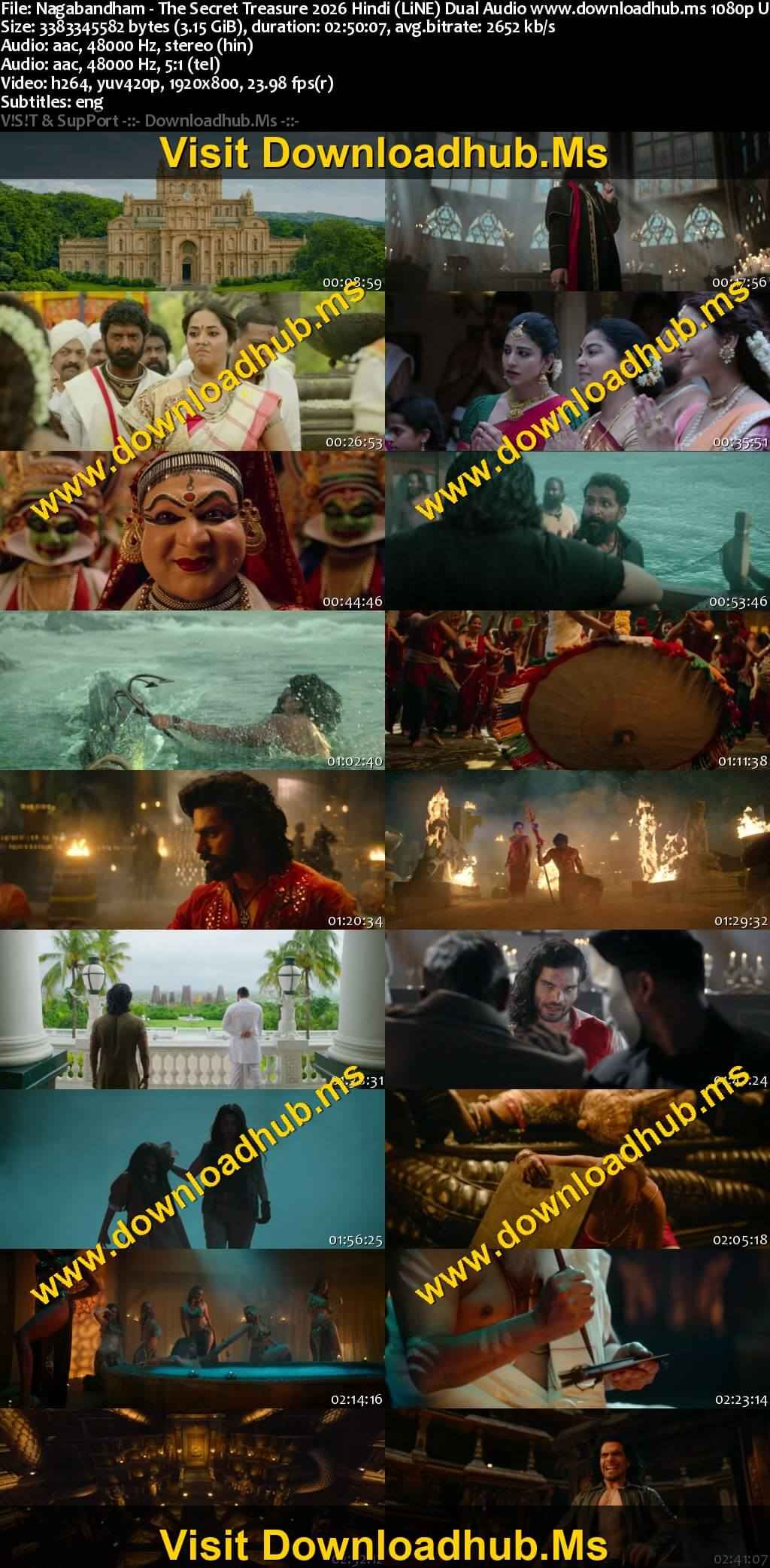 Nagabandham - The Secret Treasure 2026 Hindi (LiNE) Dual Audio Movie DD2.0 1080p 720p 480p UNCUT HDRip ESubs x264 HEVC