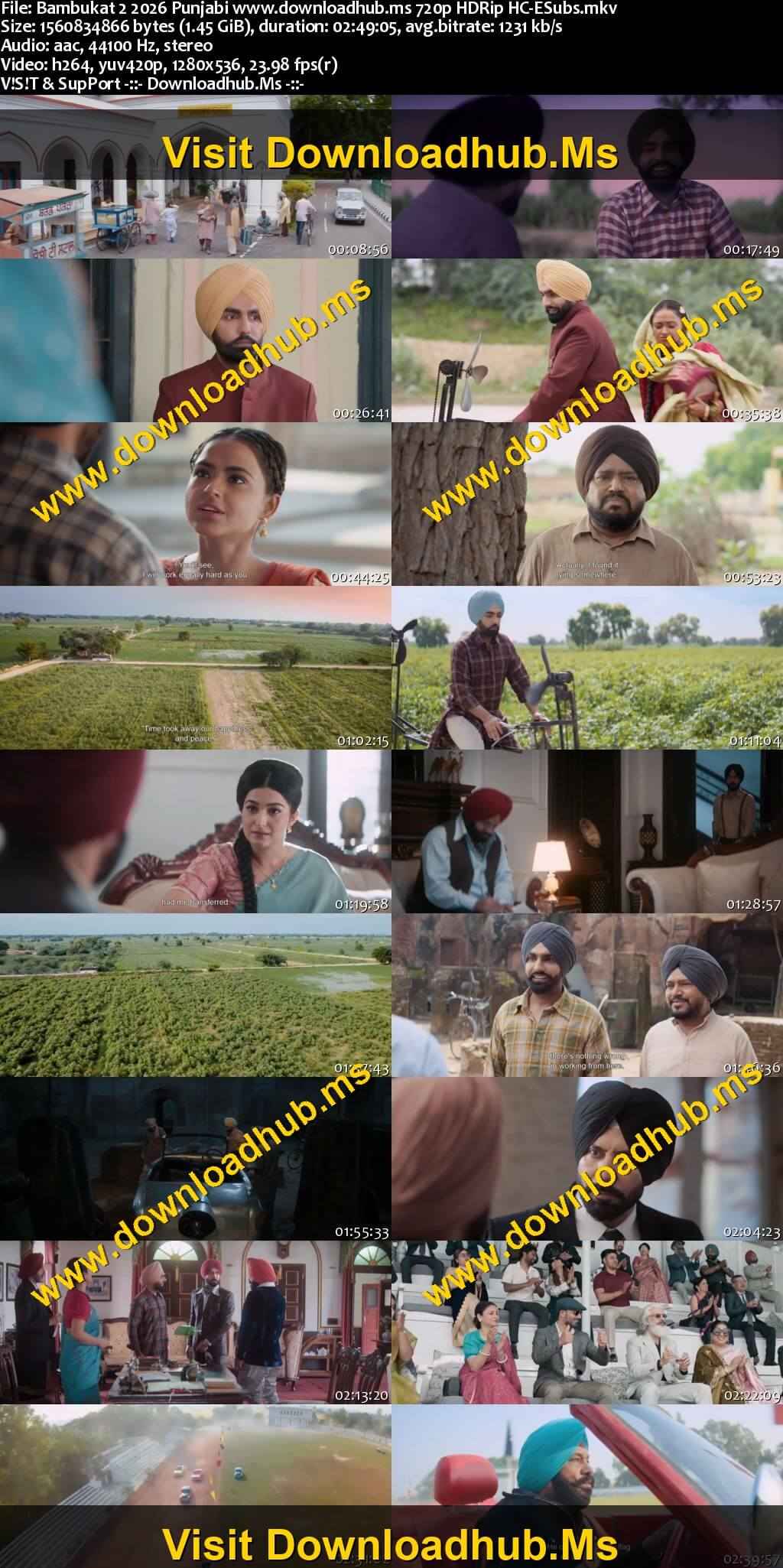 Bambukat 2 2026 Punjabi Movie DD2.0 720p 480p HDRip HC-ESubs x264 HEVC Bambukat 2 2026 Punjabi Movie DD2.0 720p 480p HDRip HC-ESubs x264 HEVC